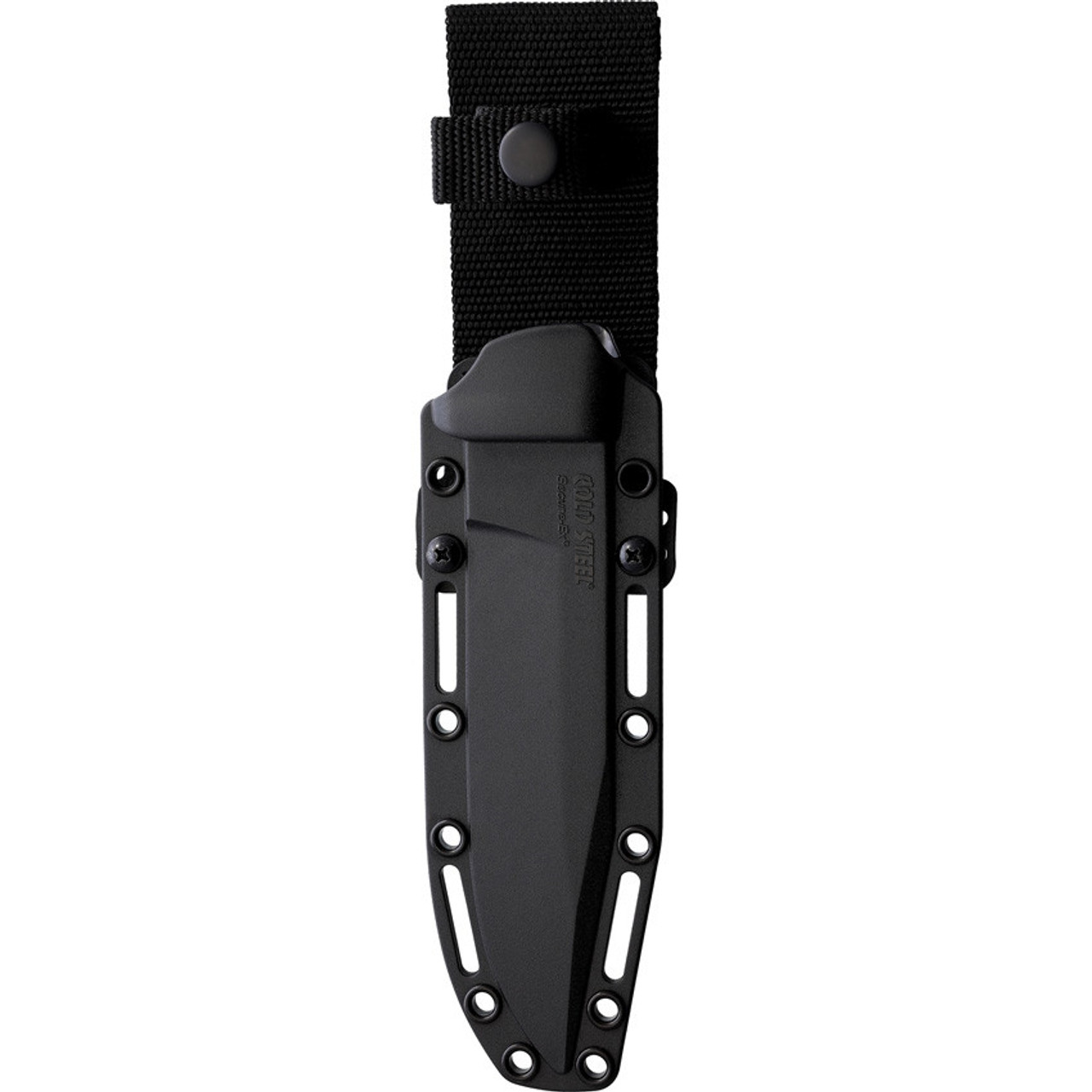 Cold Steel SRK Fixed (CS49LCKDEBK) - 6" SK-5 Black Coated Clip Point Blade, Flat Dark Earth Kray-Ex Handle w/Secure Ex Sheath