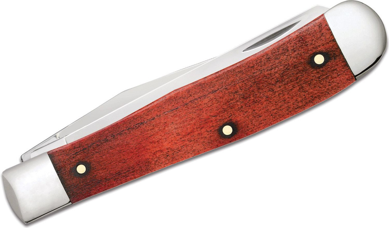 Case Trapper 10614- Halloween - Tru-Sharp Surgical Stainless Steel, Orange and Black Color Wash Natural Bone Handle w Jack-O-Lantern Pattern  (10254 SS)