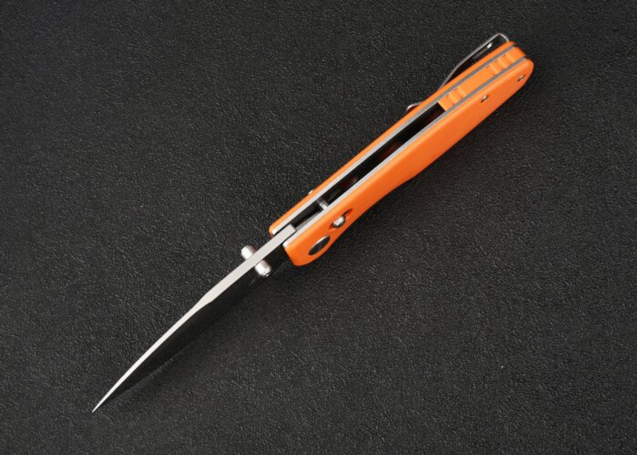 CMB Predator Folding Knife (CMP08GW) 3.42 in Satin D2, Orange G-10 Handle