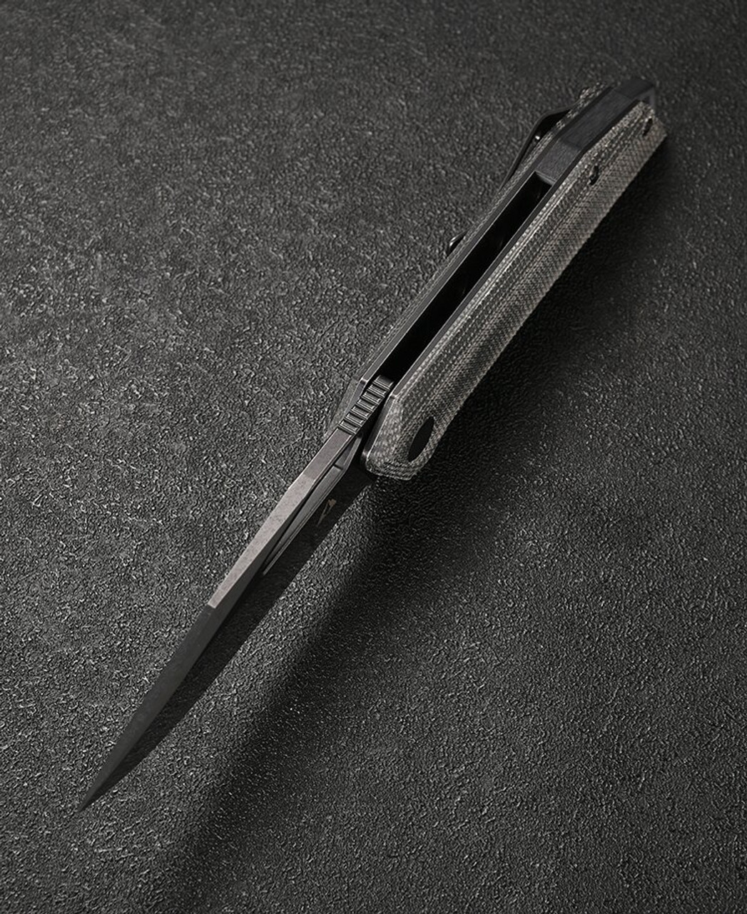 CMB Lurker Folding Knife (CMB10W) 3.38 in Satin D2, Black Micarta Handle