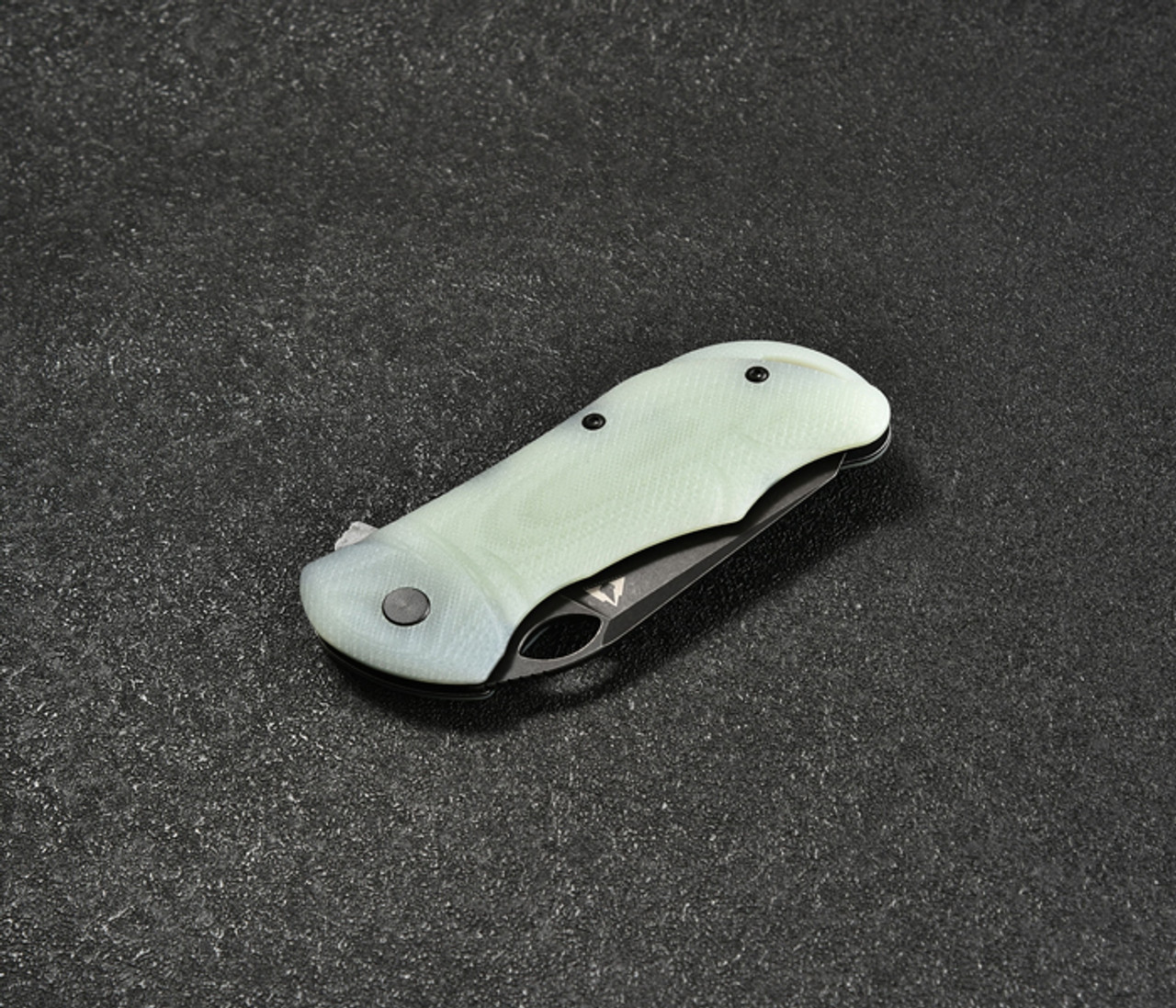 CMB Hippo Folding Knife (CMB05J) 2.99 in Blackwash D2, Jade G-10 Handle