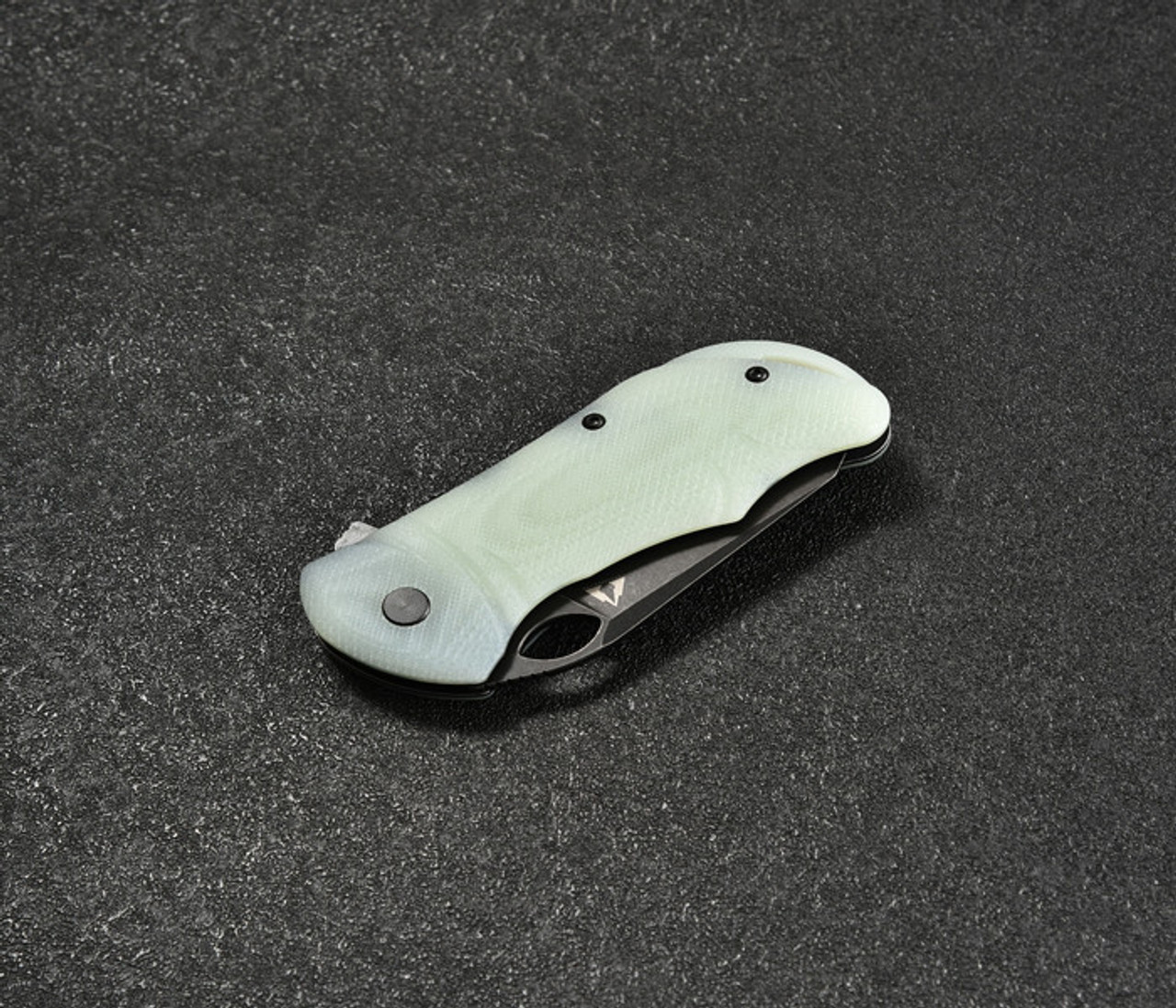 CMB Hippo Folding Knife (CMB05J) 2.99 in Blackwash D2, Jade G-10 Handle