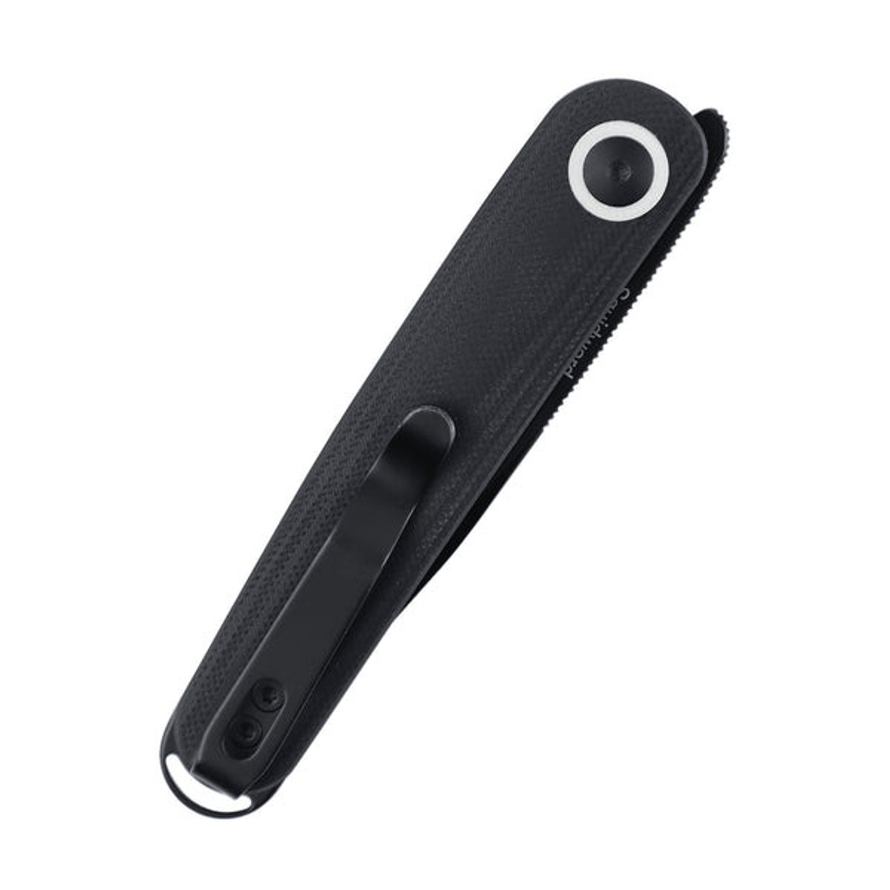 Kizer Squidward (V3604C2) 2.75" 154CM Black Drop Point Plain Blade, Black G-10 Handle