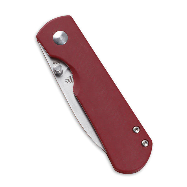 Kizer Yorkie M390 Red Micarta Drop Point KI3525S1