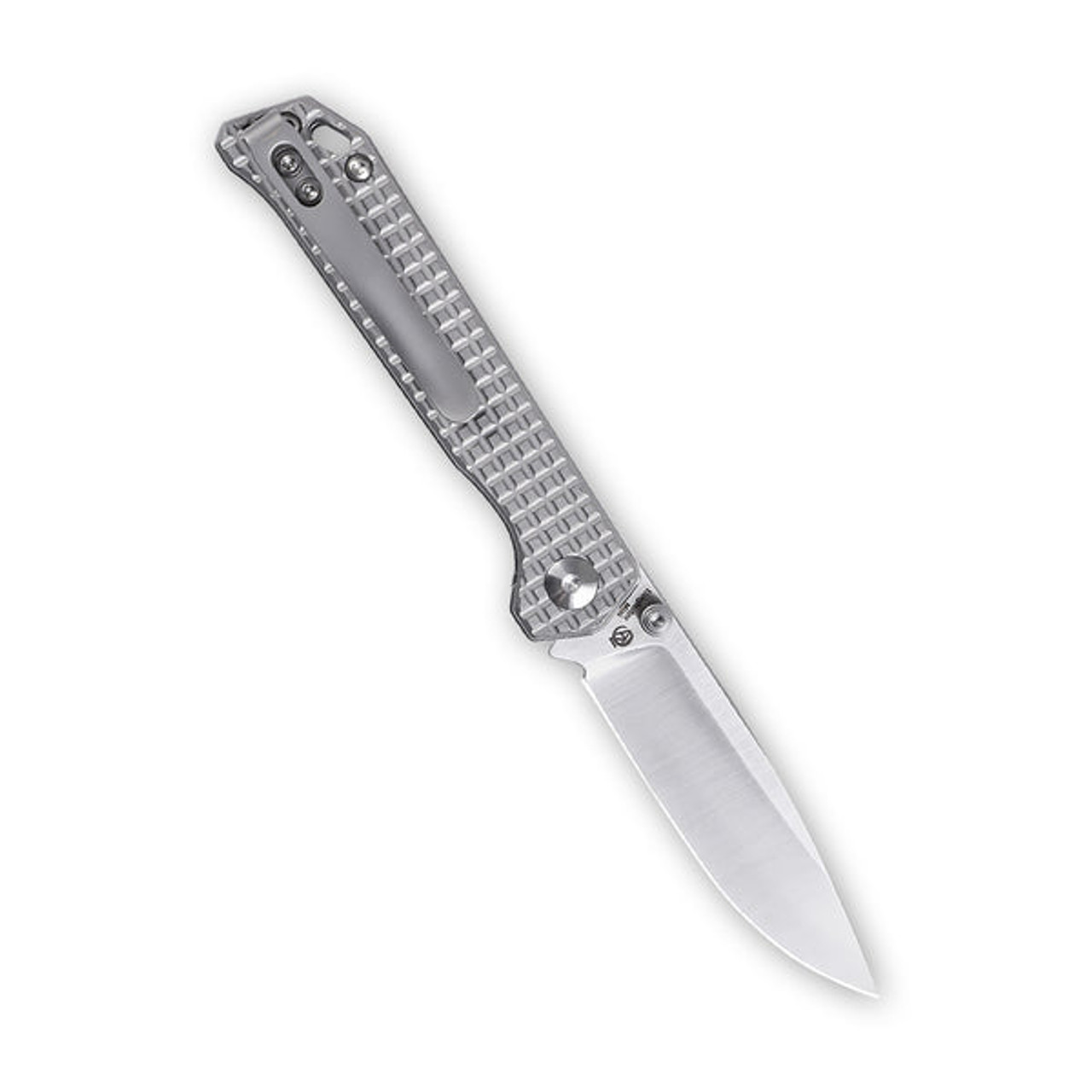 Kizer Begleiter Mini Folding Knife (KI3458RA2) 3.00 in Satin Bohler M390 Drop Point Blade, Titanium Handle