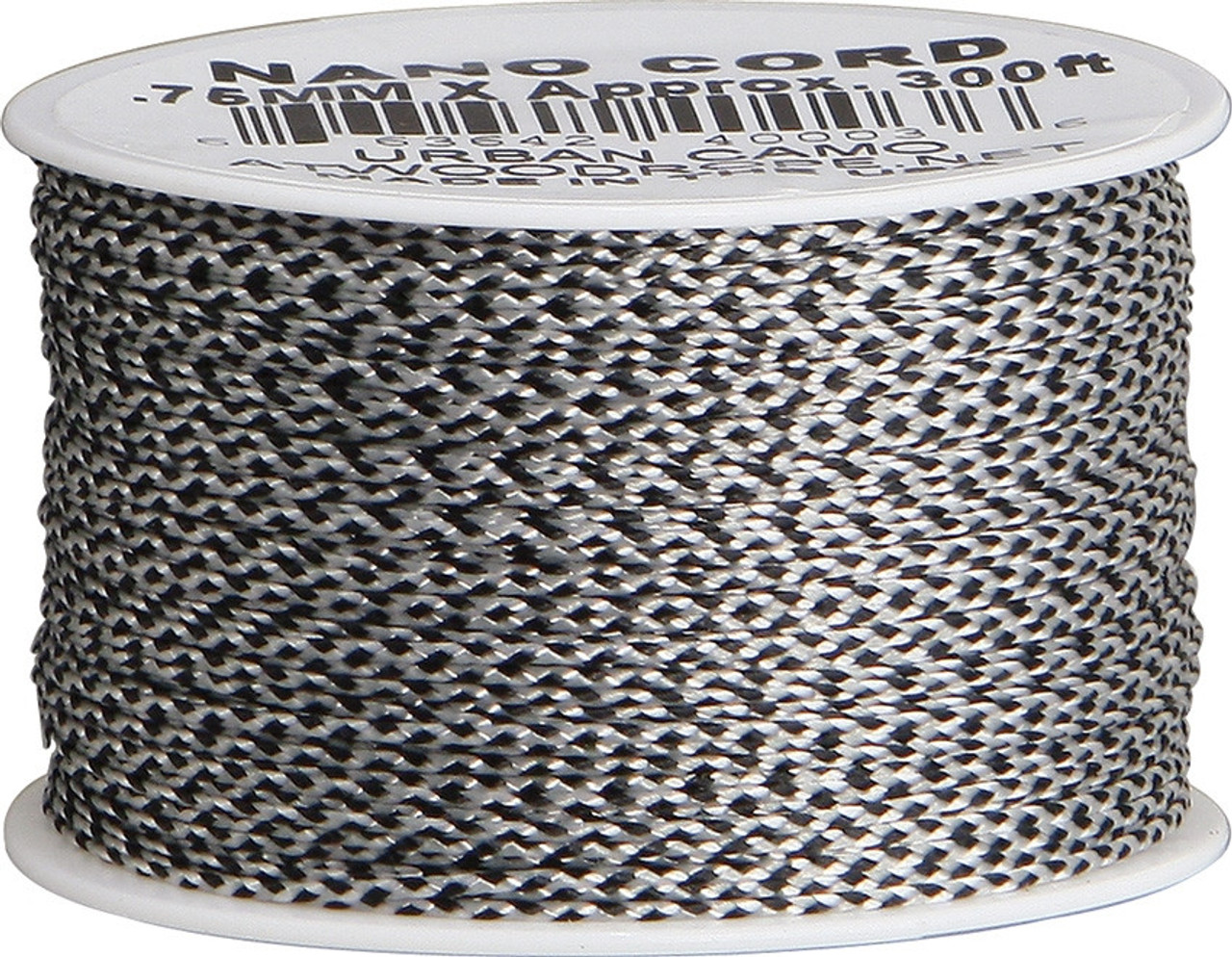 Atwood Rope MFG .75mm Nano Cord 300ft-  Urban Camo (RG1039)