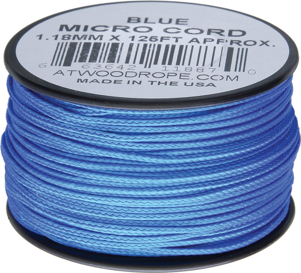 Atwood Rope MFG .90mm Micro Cord 125ft - Blue (RG1268)