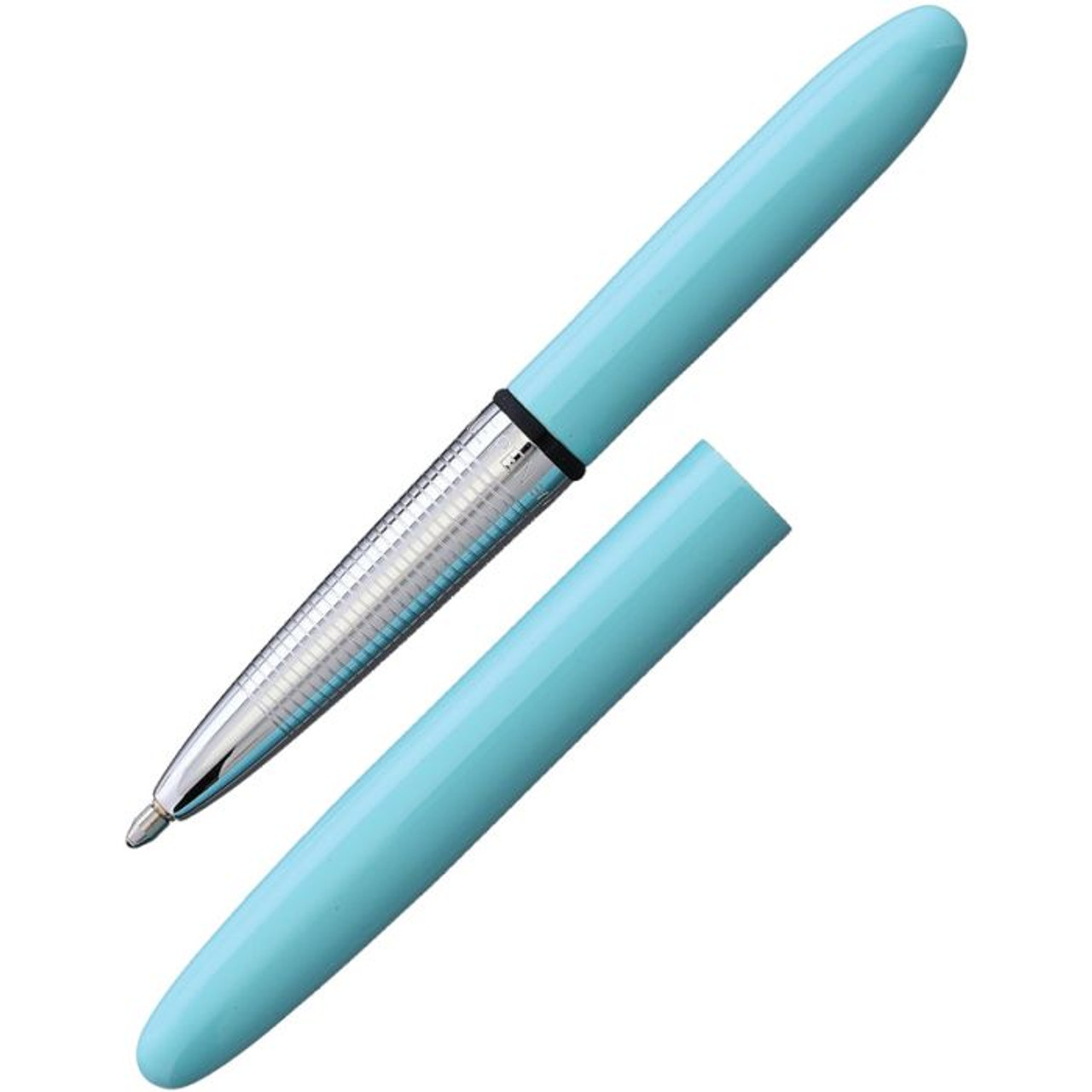 Fisher Space Pens Bullet (FP998535) 3.75" Tahitian Blue Barrell, Tahitian Blue Cap, PR4 Black Ink, Medium Point