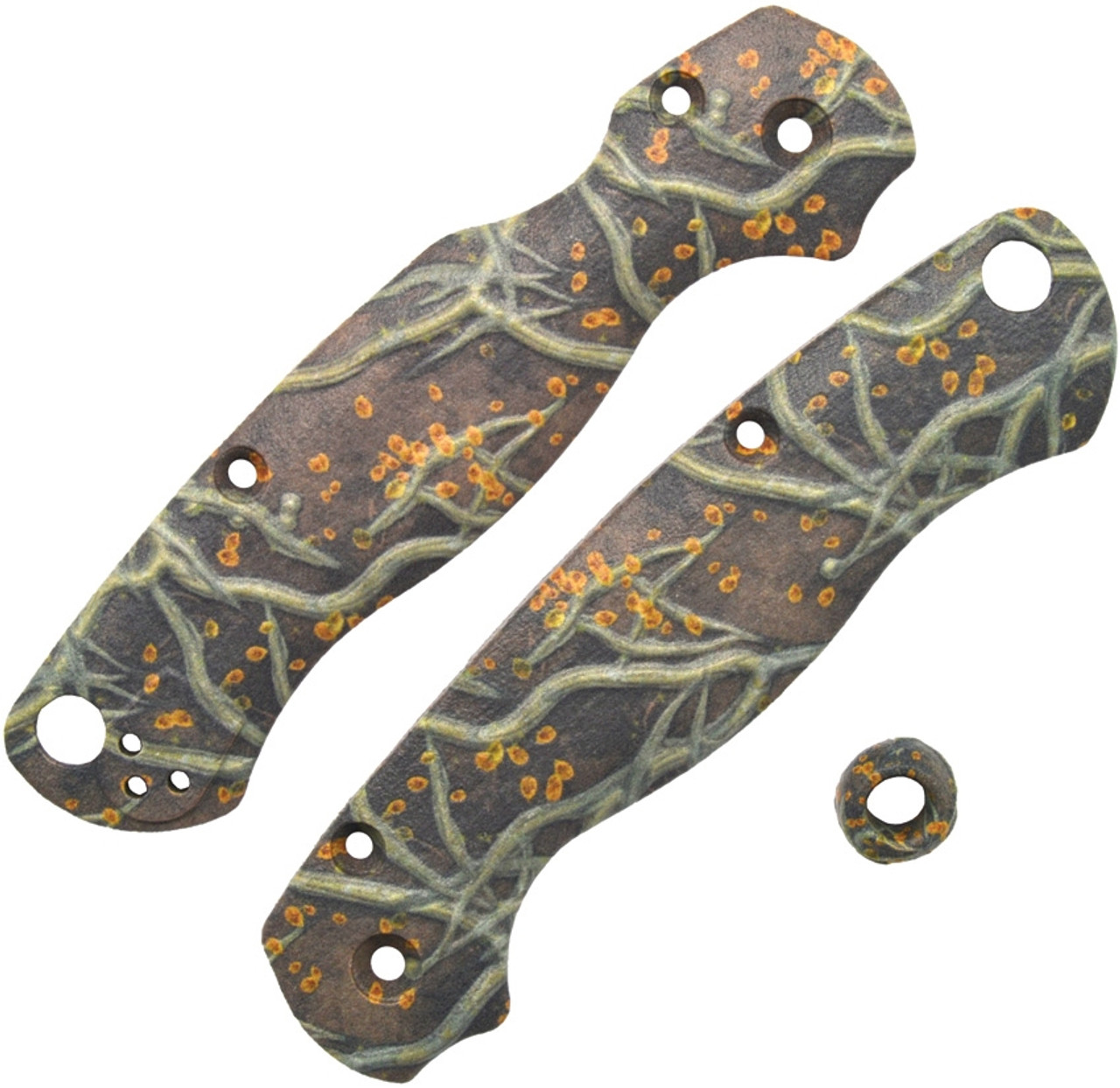 Chroma Scales Roots (CHR10010701) Textured Nylon PA12 Construction - Made for Spyderco Para Military 2 - Matching Bead Included