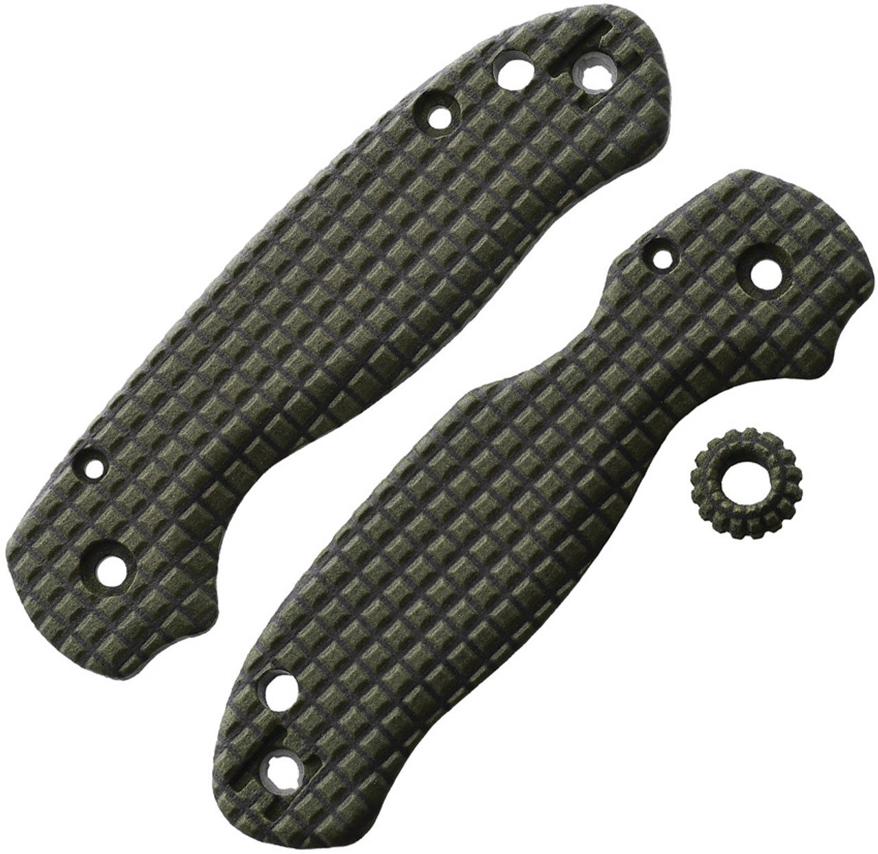 Chroma Scales Frag (CHR10023008) Textured Nylon PA12 Construction - Made for Spyderco Para Military 3 - Matching Bead Included