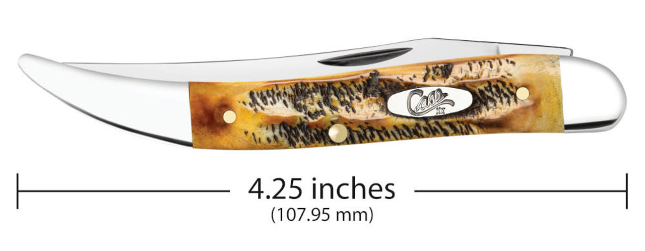 Case Medium Toothpick 65382 - Tru-Sharp Surgical Stainless Steel, 6.5 BoneStag Handle (6.510094 SS)