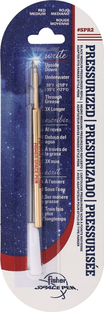 Fisher Space Pens Pressurized Replacement Cartridge - Red Ink, Medium Point