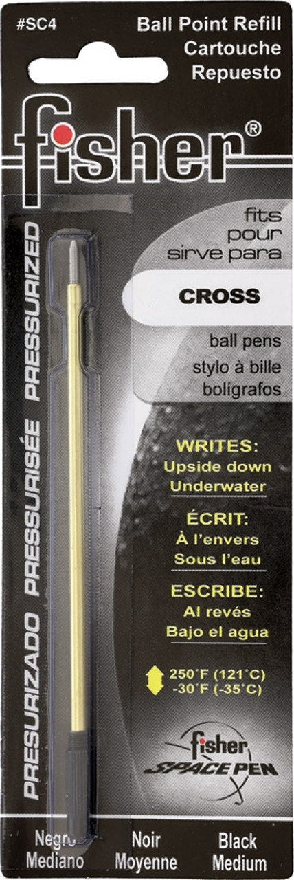 Fisher Space Pen PR Series Pressurized Ballpoint Pen Refill - Fine Point -  Black