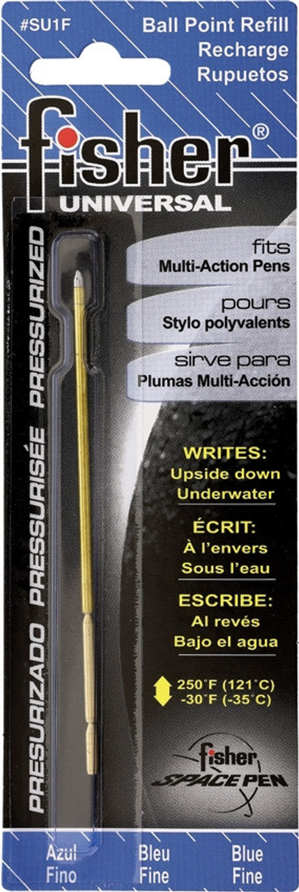 Fisher Space Pens Pressurized Replacement Cartridge - Universal-Blue Ink, Fine Point