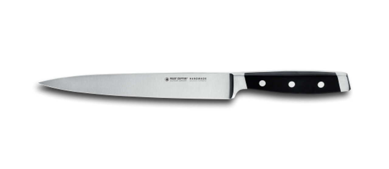 Felix First Class Carving Knife (FEL811921) 8 in Satin X50CrMoV15 Blade, Black Plastic Handle