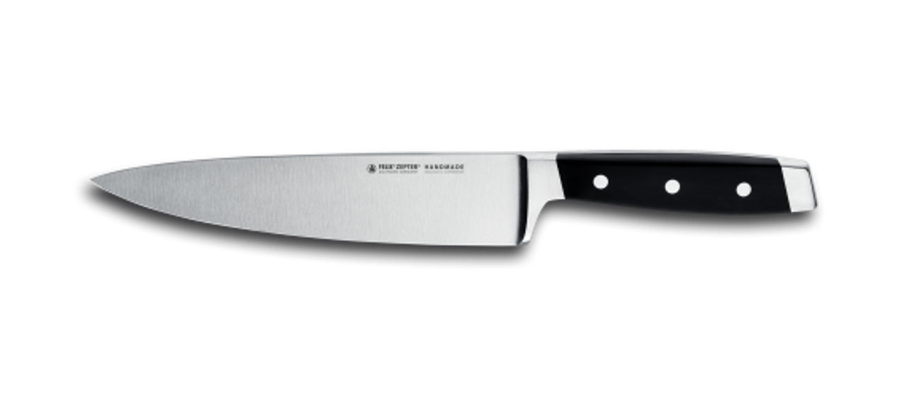 Felix First Class Chef's Knife (FEL811211) 8 in Satin X50CrMoV15 Blade, Black Plastic Handle
