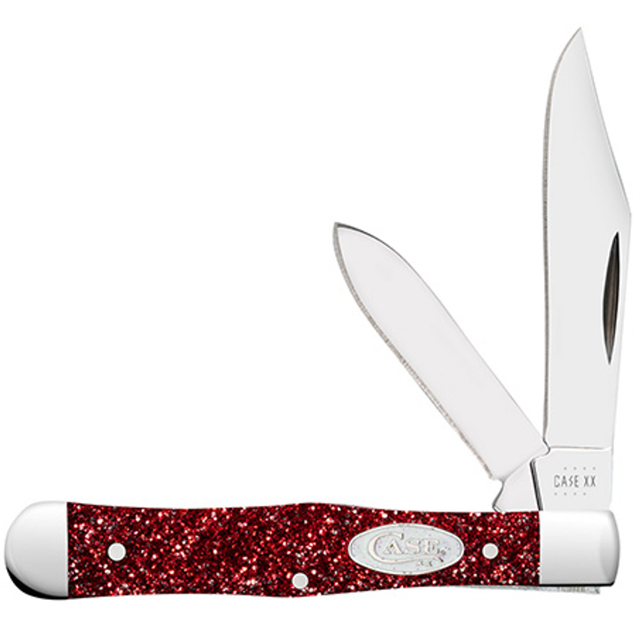 Case Small Swell Center Jack 67002 - Tru-Sharp Surgical Stainless Steel, Ruby Stardust Kirinite Handle (10225 SS)