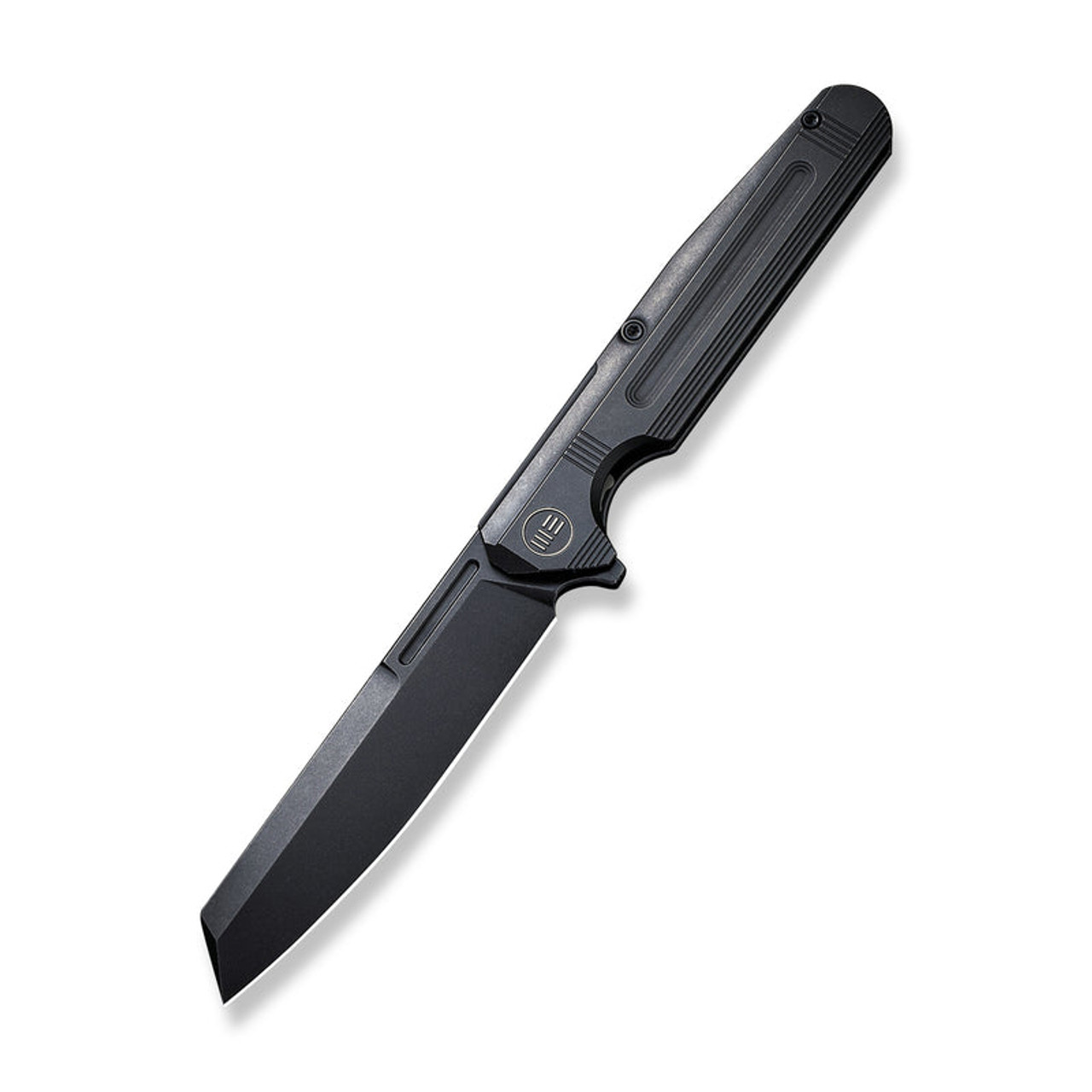 We Knife Reiver (WE16020-2) 3.97" CPM S35VN Blavk Stonewash Plain Cleaver Blade, Titanium Handle