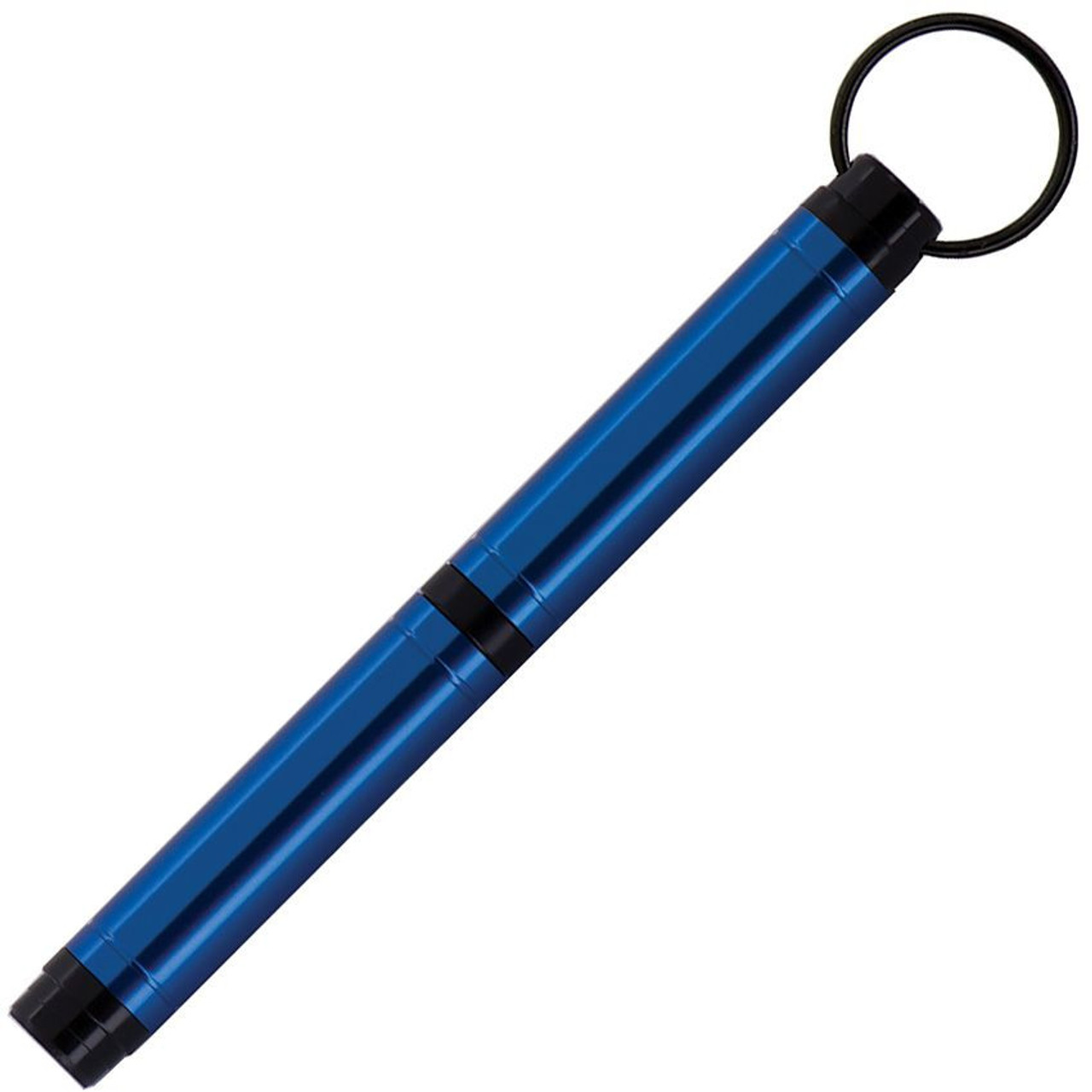 Fisher Space Pens Backpacker Keyring (FP950359) PR4 Black Ink, Anodized Blue Barrell, Anodized Black Cap