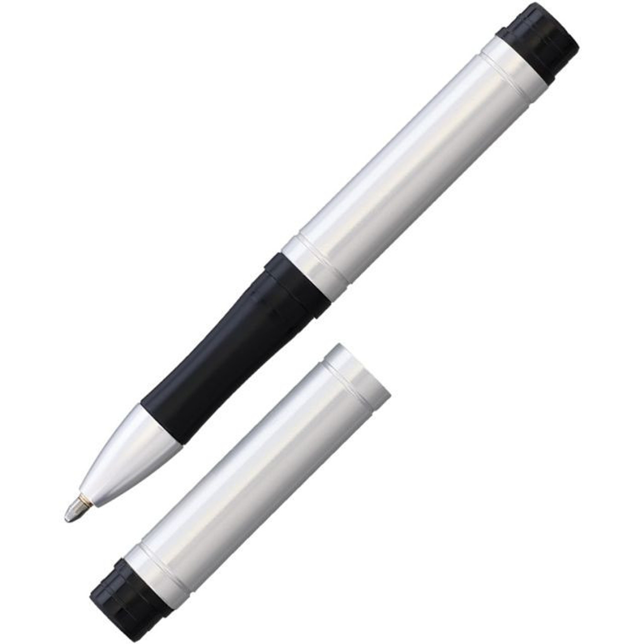 Fisher Space Pens Pocket Tec (FP950205) PR4 Black Ink, Anodized Silver Barrell, Anodized Silver Cap