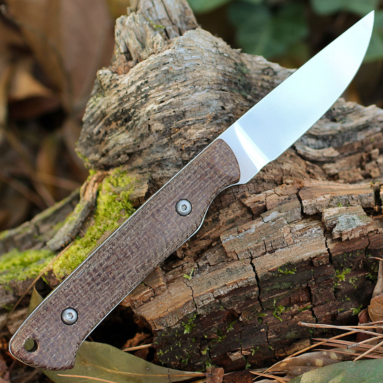 White River Small Game - Natural Burlap Micarta | WRSG-BNA