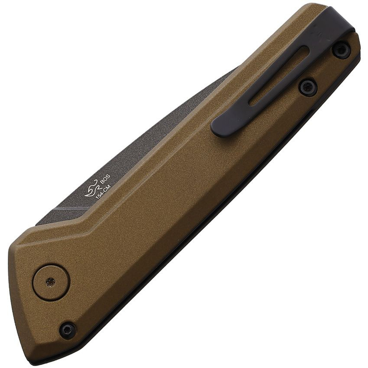 Buck Deploy Automatic (BU838BRS1) 3.25" 154CM Tungsten Cerakote Drop Point Plain Blade, Bronze Coated Aluminum Handle