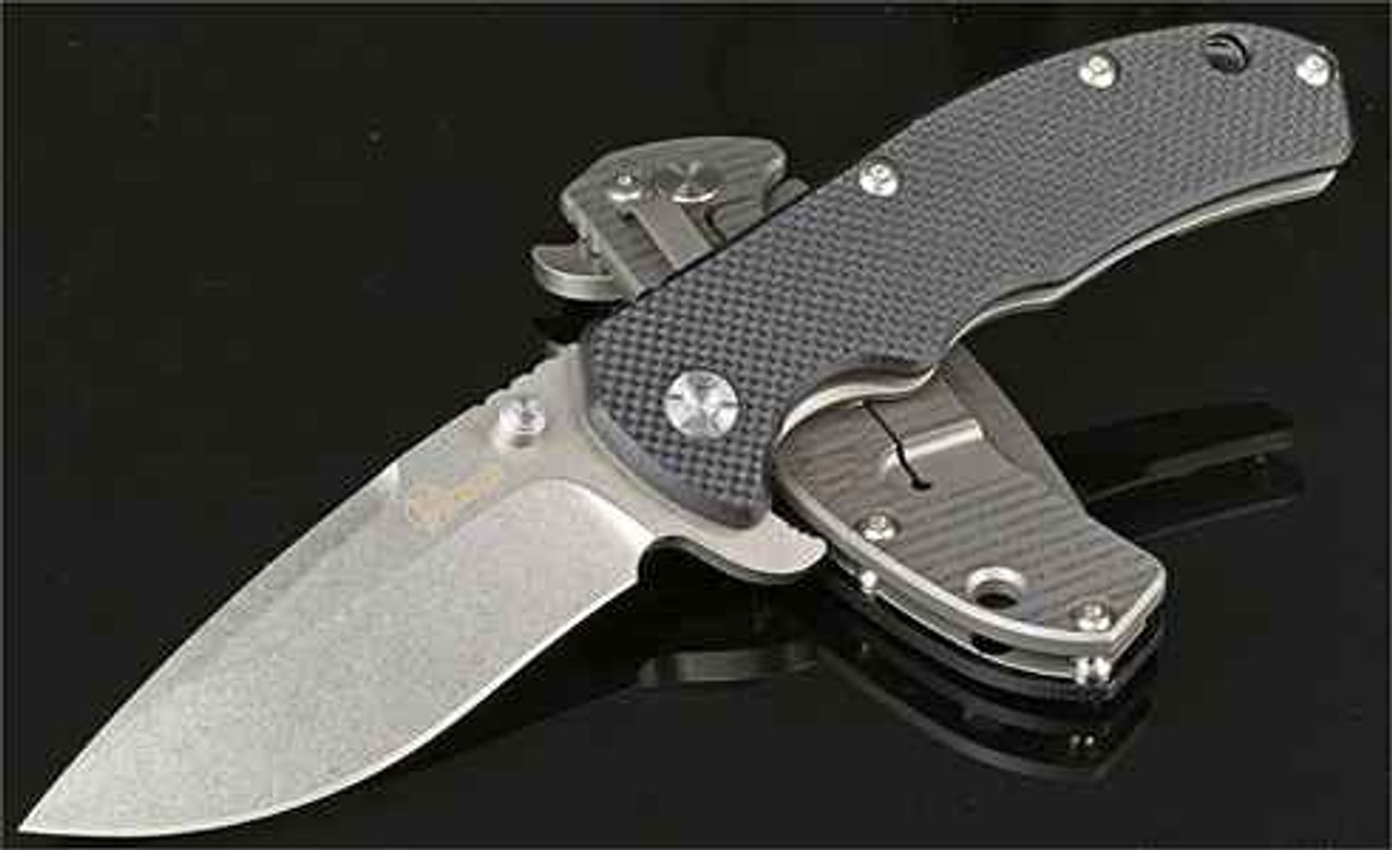 Kizer Cutlery Titanium Folder, CPM-S35VN Stainless Blade, Black G-10/Titanium Handle