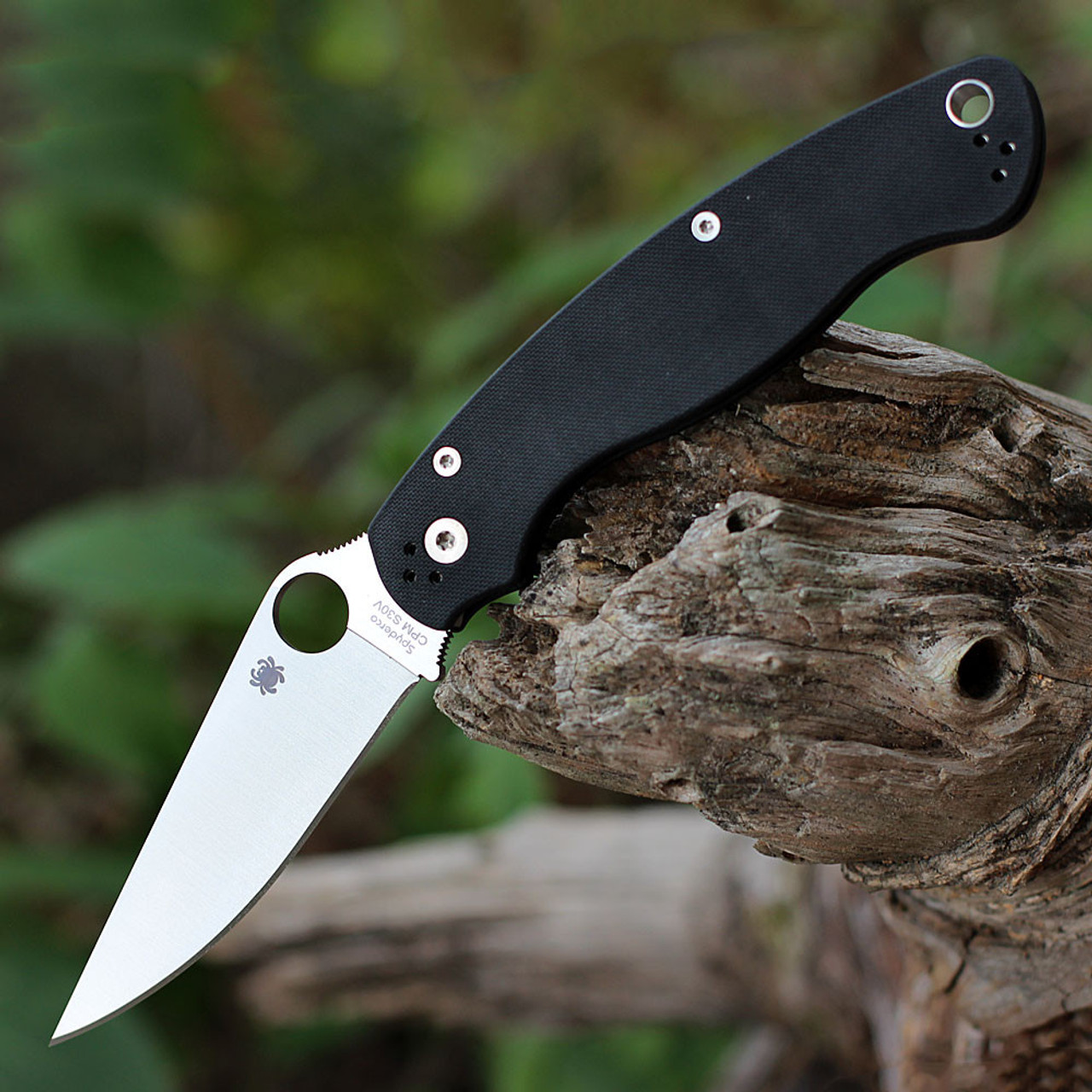 Spyderco Military 2 (C36GP2) - 4.0in CPM-S30V Satin Clip Point Plain Blade, Peel-ply G10 Handle