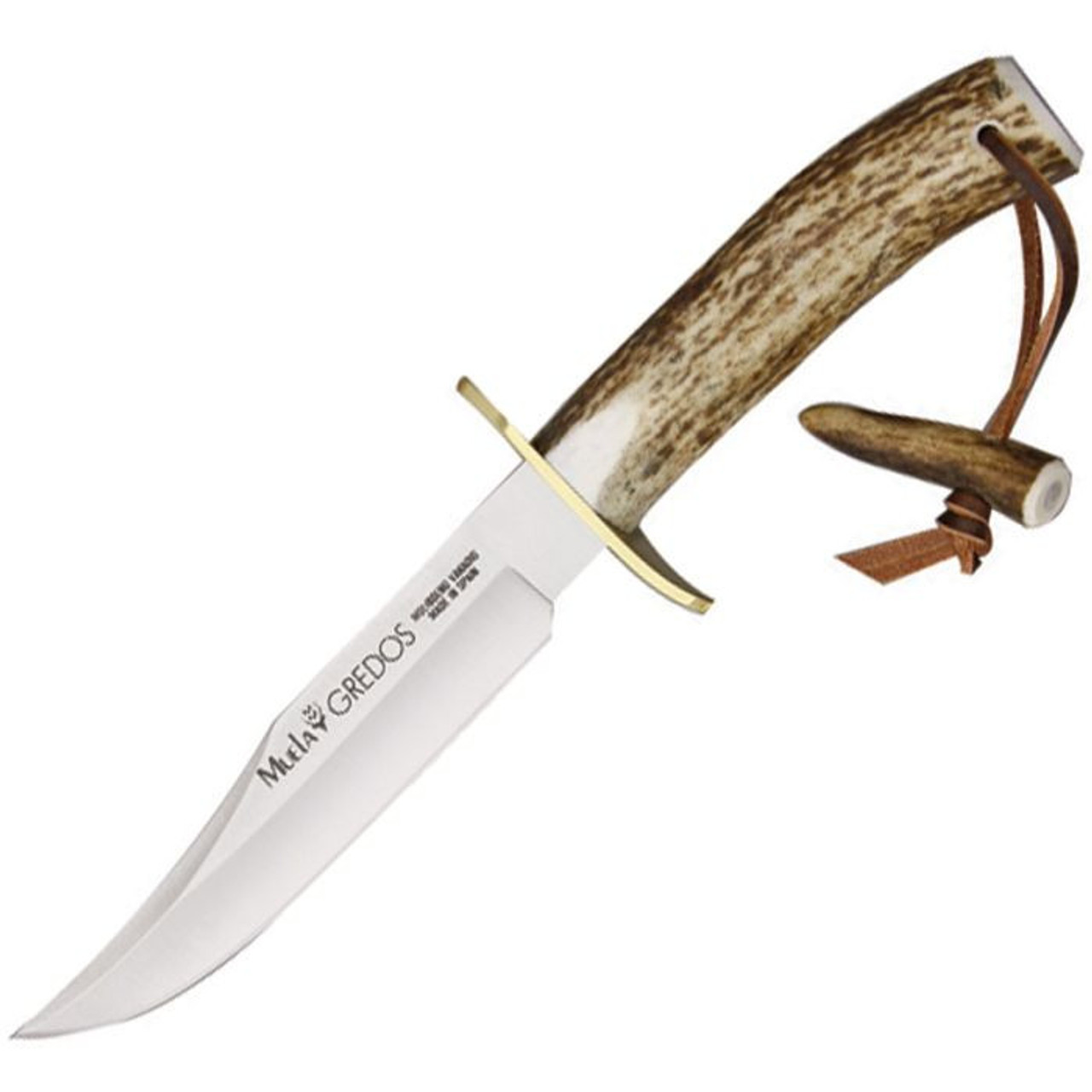 Muela Gredos Fixed Blade Knife (MUE92044)- 6.25" Stainless Steel Clip Point, Stag Handle