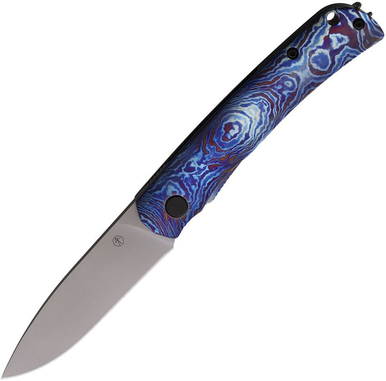 PMP User II Framelock Timascus (PMP052) - 3.1in Satin CPM-S90V Drop Point Plain Blade, Timascus Handle