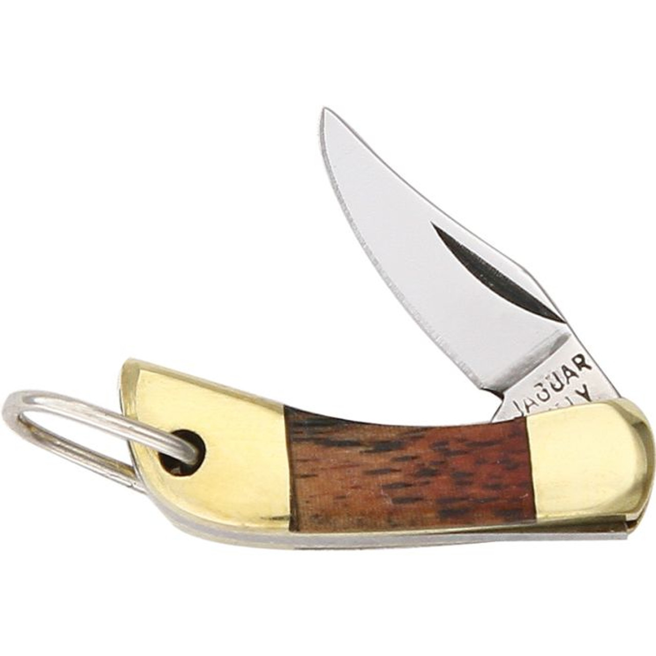 Maserin Mignon Folding Knife (699/T)- 0.52" Satin Stainless Steel Clip Point Plain Blade, Wood Handle