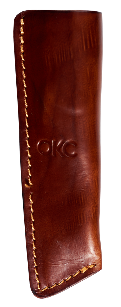 Ontario Knife Co. Besra Fixed Blade (9002) 3.25" Black 1075 Sheepsfoot Plain Blade, Tan Micarta Handle