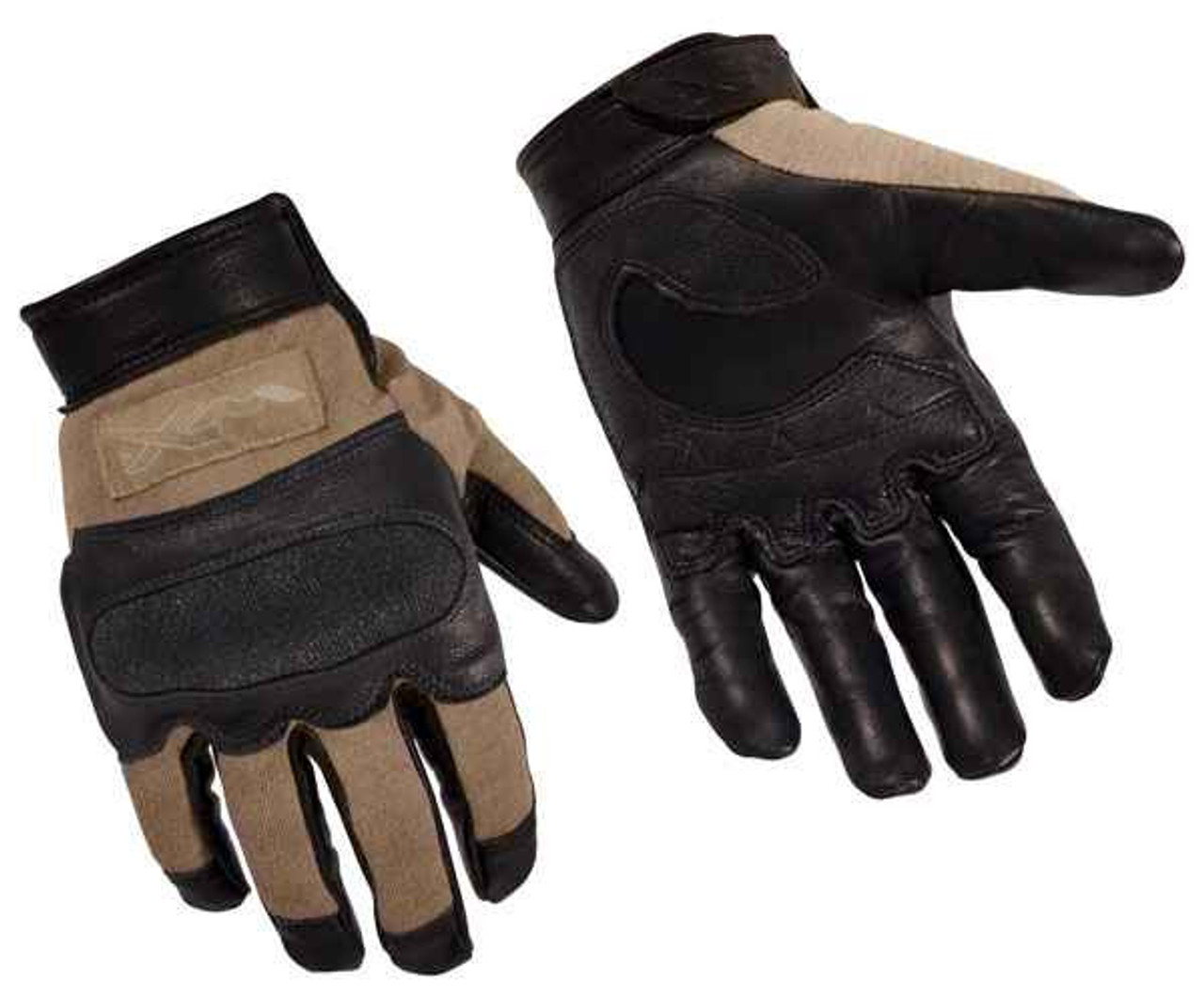 Wiley X Hybrid Removable Knuckle Glove, Coyote, Size XL