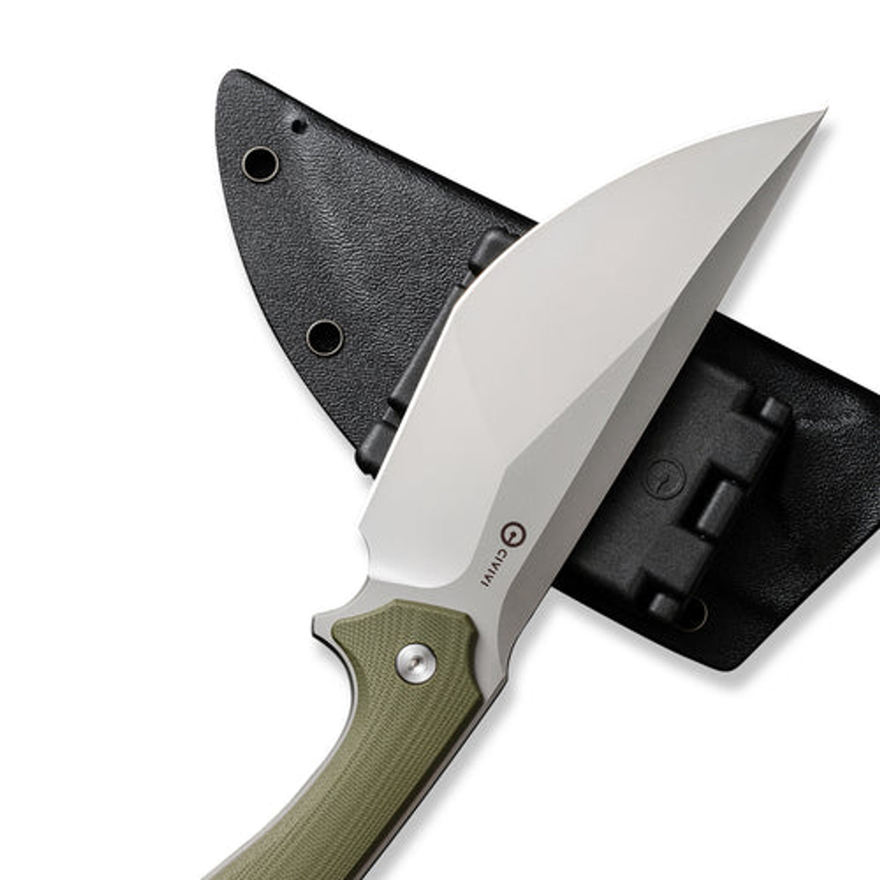 Civivi Concept 22 (C21047-2) 4.8" D2 Bead Blast Modified Tanto Plain Blade, Olive Drab Green G-10 Handle