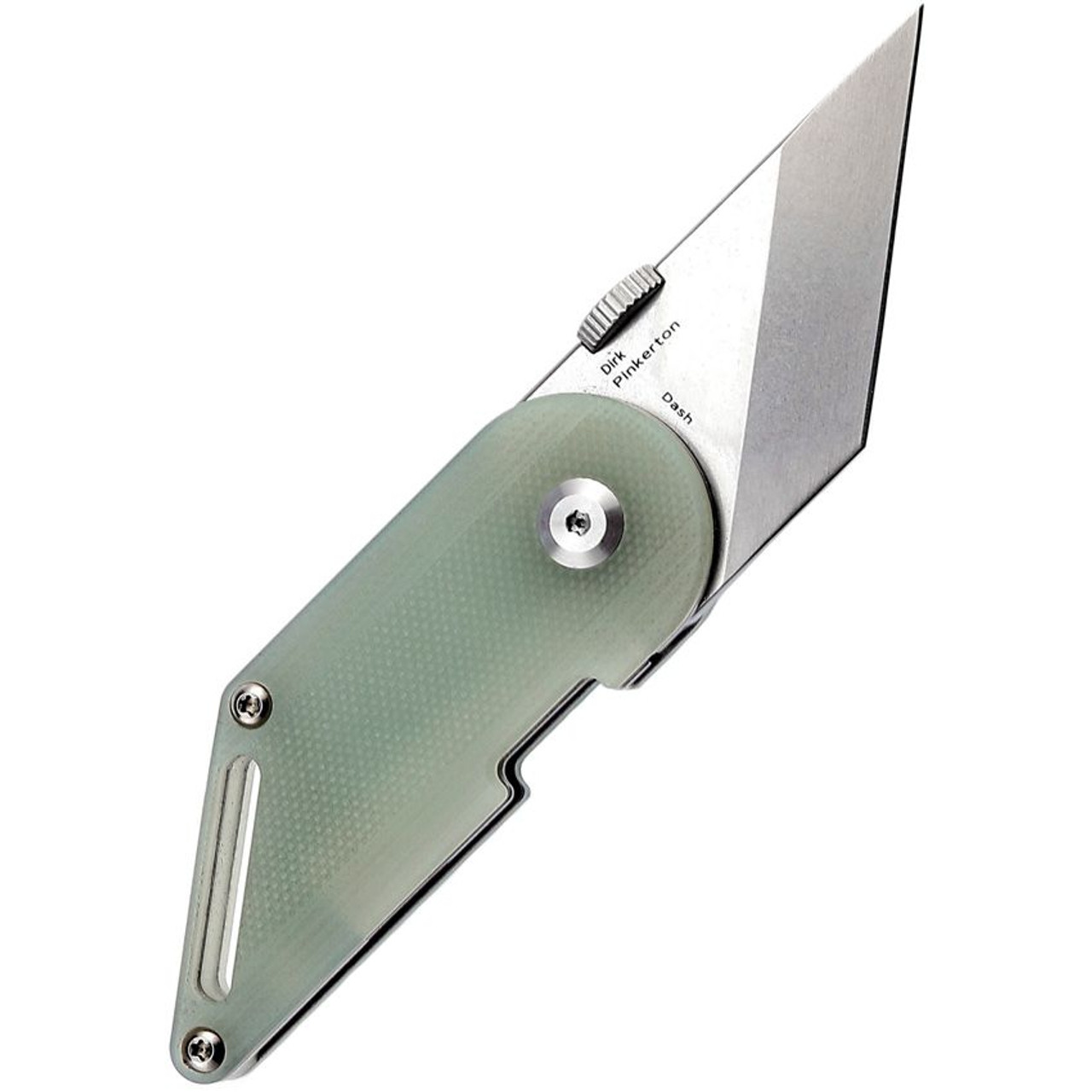 Kansept Knives Pinkerton Dash Linerlock (T3045A2) - 2.0" 154CM Straight Edge Plain Blade, Jade G-10 Handle