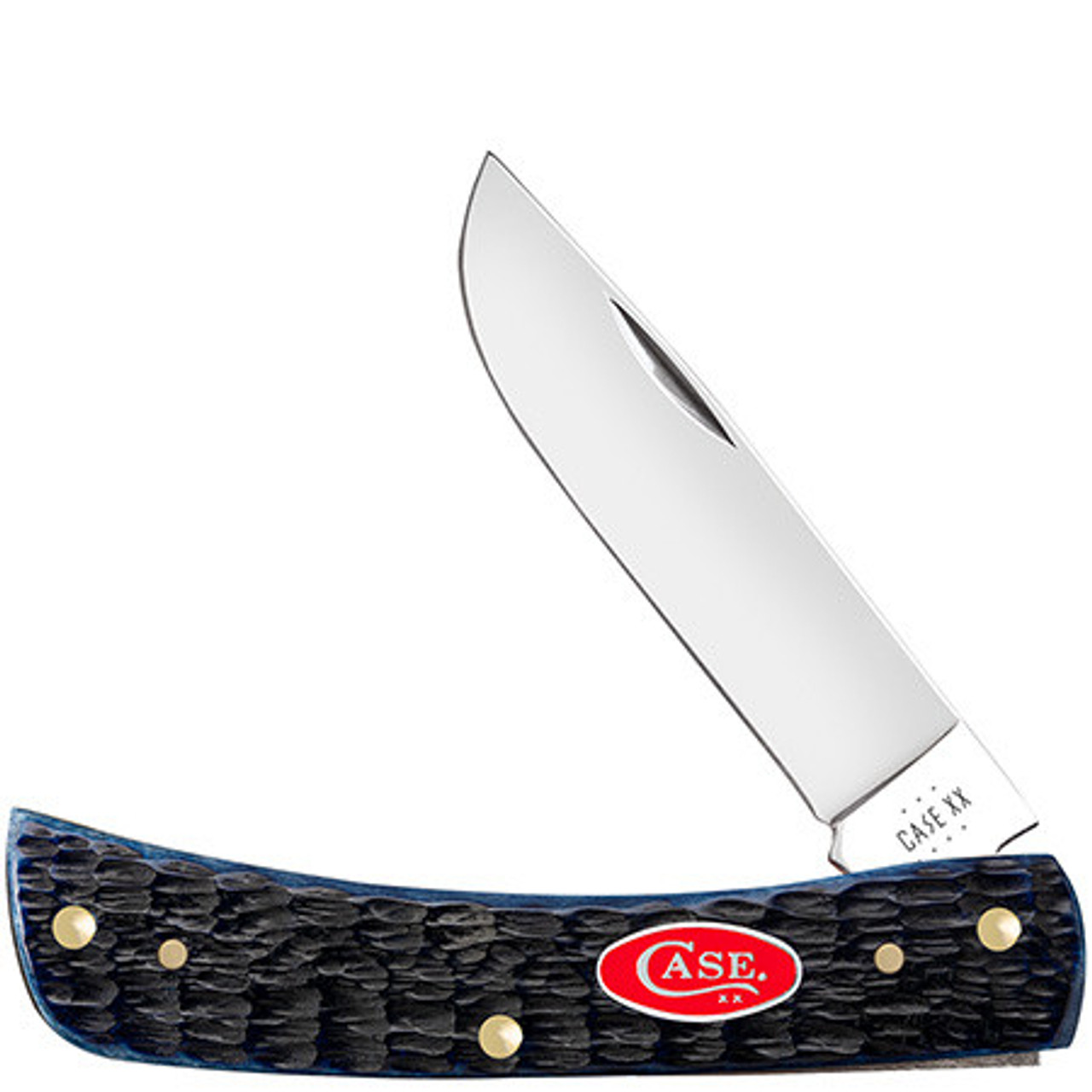 Case Sod Buster Jr. 06890 Navy Blue Jigged Bone (6137 SS)