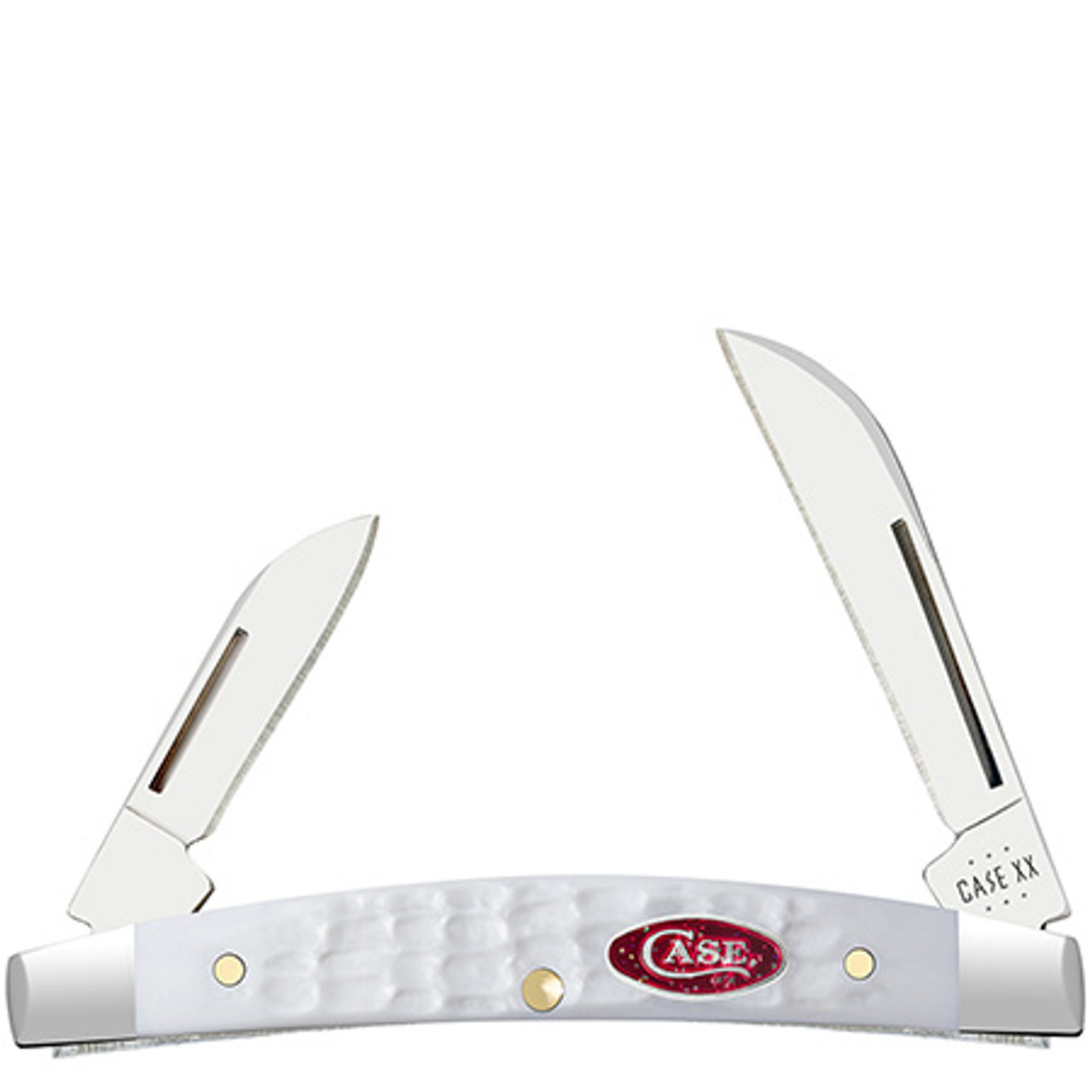 Case Small Congress 60198 SparXX Jigged White Synthetic 2-Blade (6268 SS)