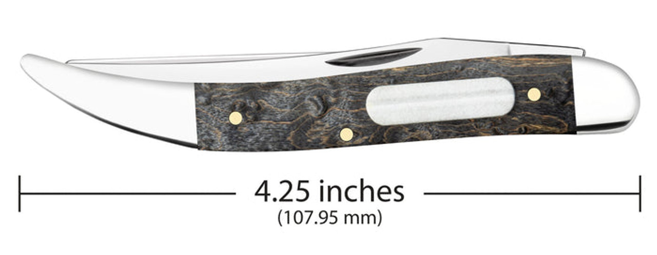 Case Fishing Knifee | Smooth Gray Birdseye Maple 11012| Knifeworks
