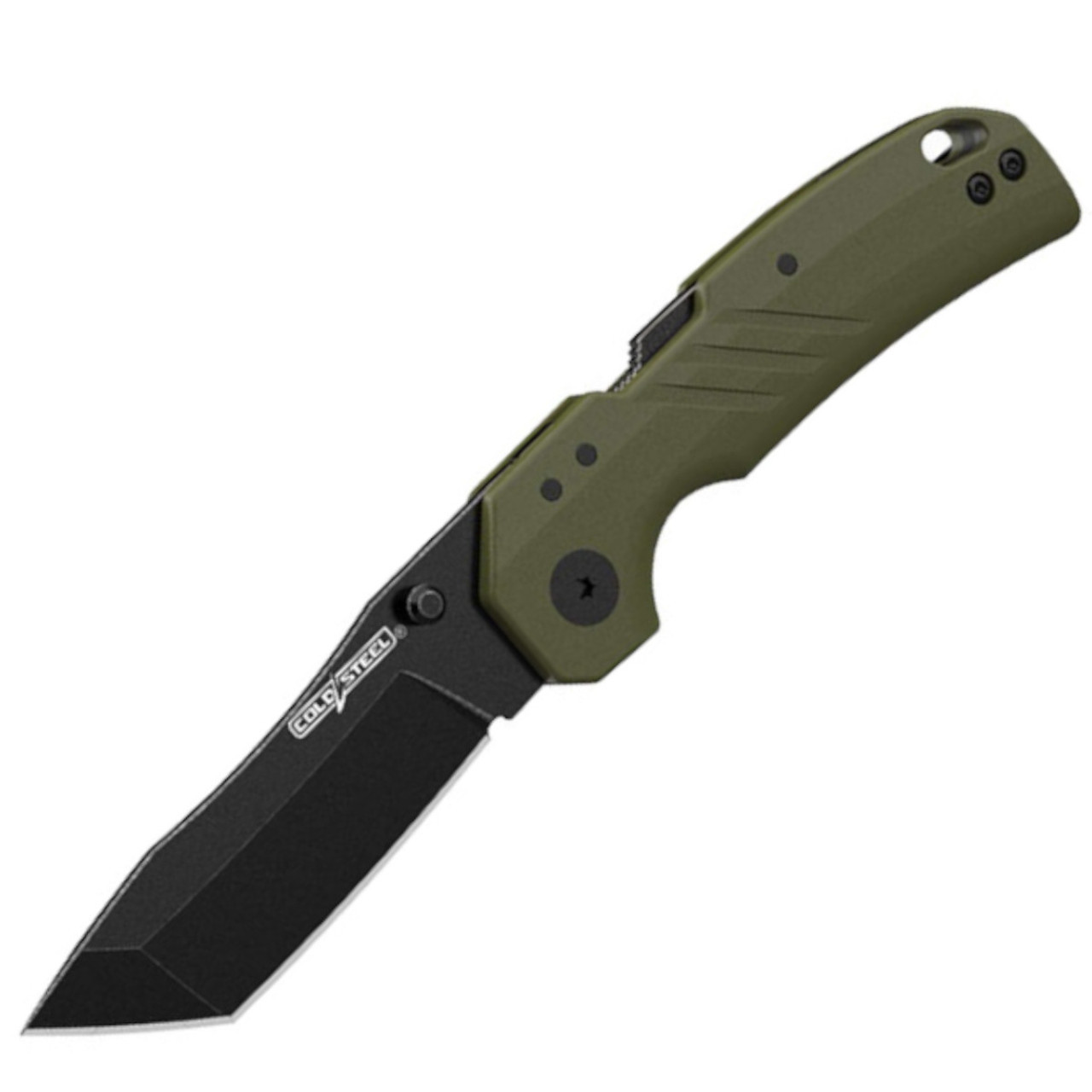 Cold Steel Engage ( FL-30DPLT-TBG) 3" 4116 Tanto Black Blade, Olive Drab GFN Handle