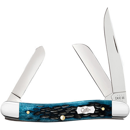 Case Medium Stockman | Pocket Worn Peach Seed Jig Mediterranean