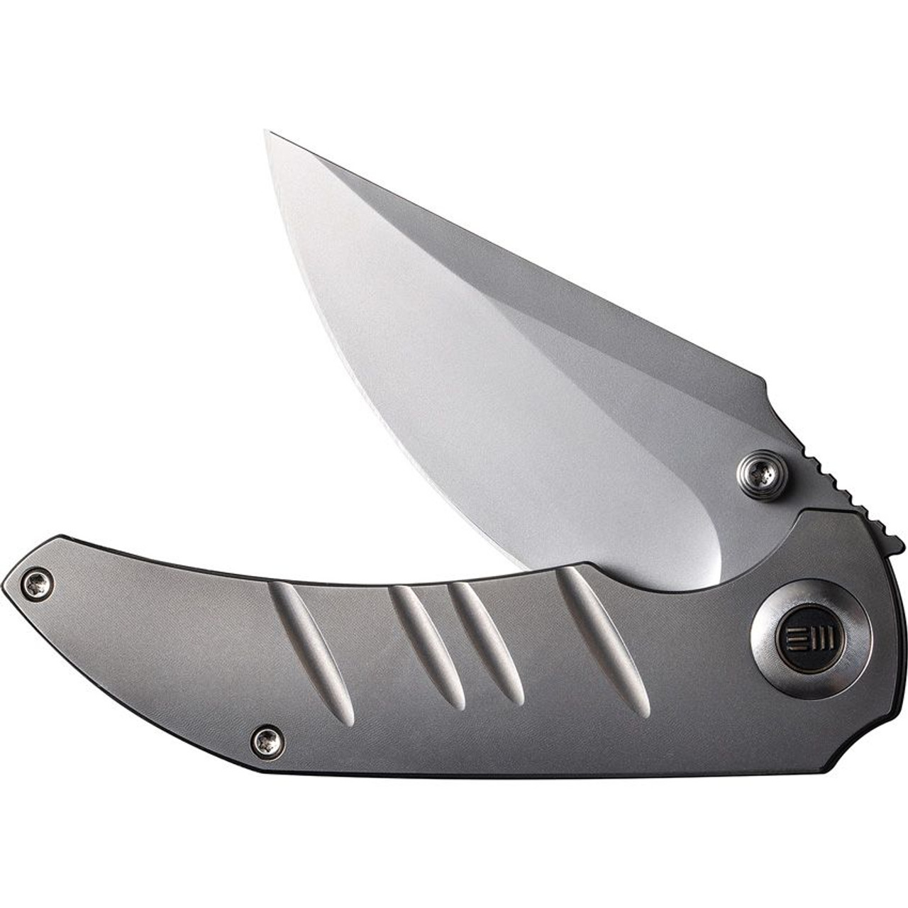 WE Riff-Raff (WE22020B4) Polished Bead Blasted Titanium Handle, 3.12 Polished Bead Blasted 20CV Blade