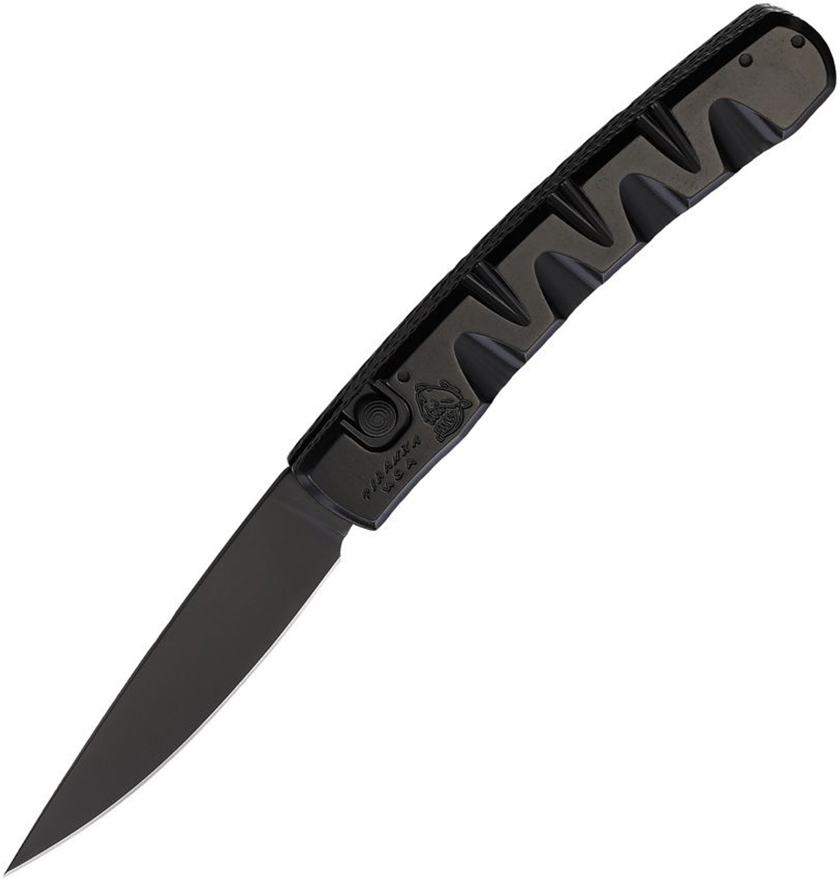Piranha Knives Virus (PKCP15BKT) 3.25" Black CPM S30V Blade, Black Aluminum Handle