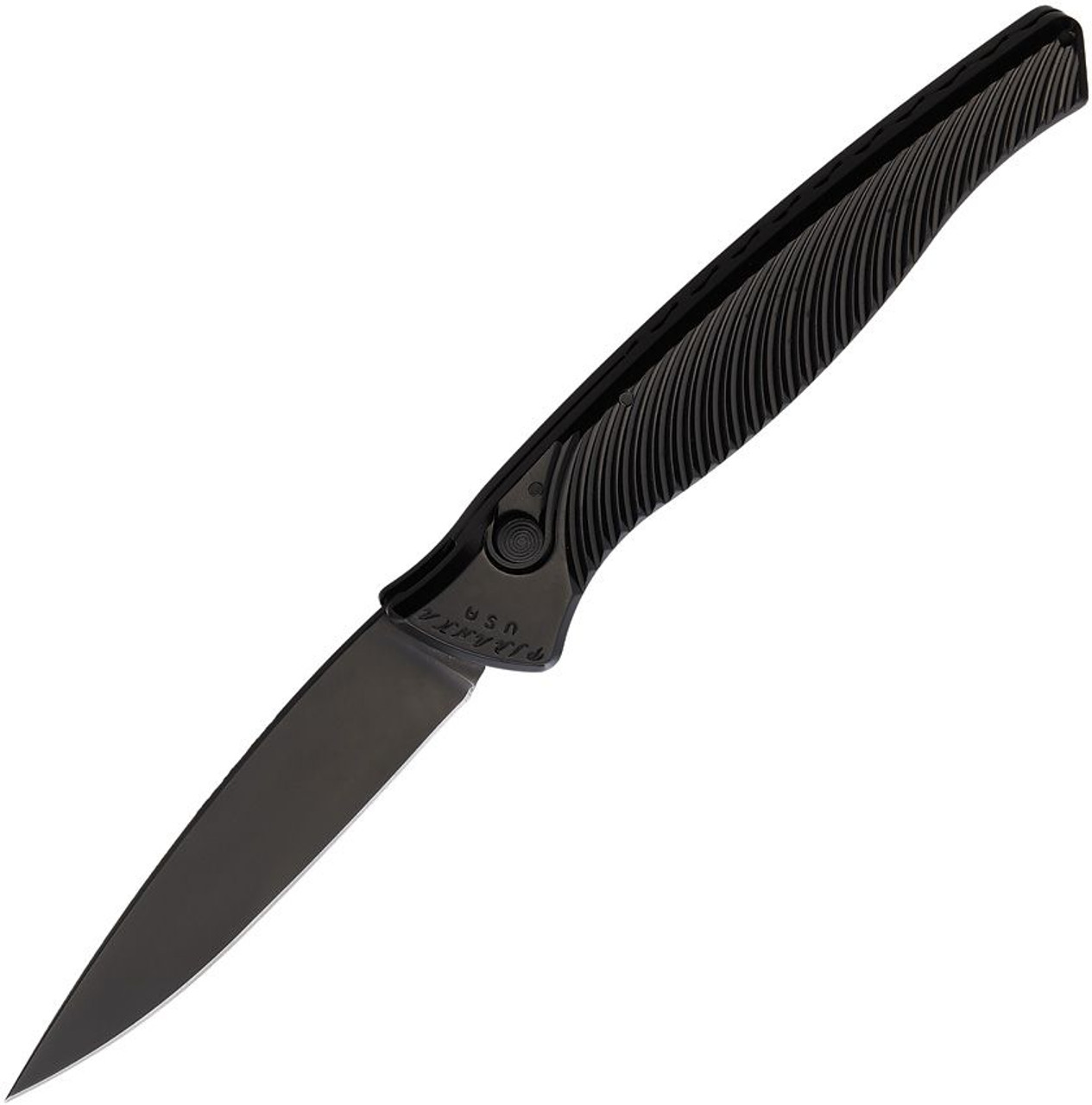 Piranha Knives DNA (PKCP16BKT) 3.25" Black CPM S30V Blade, Black Aluminum Handle