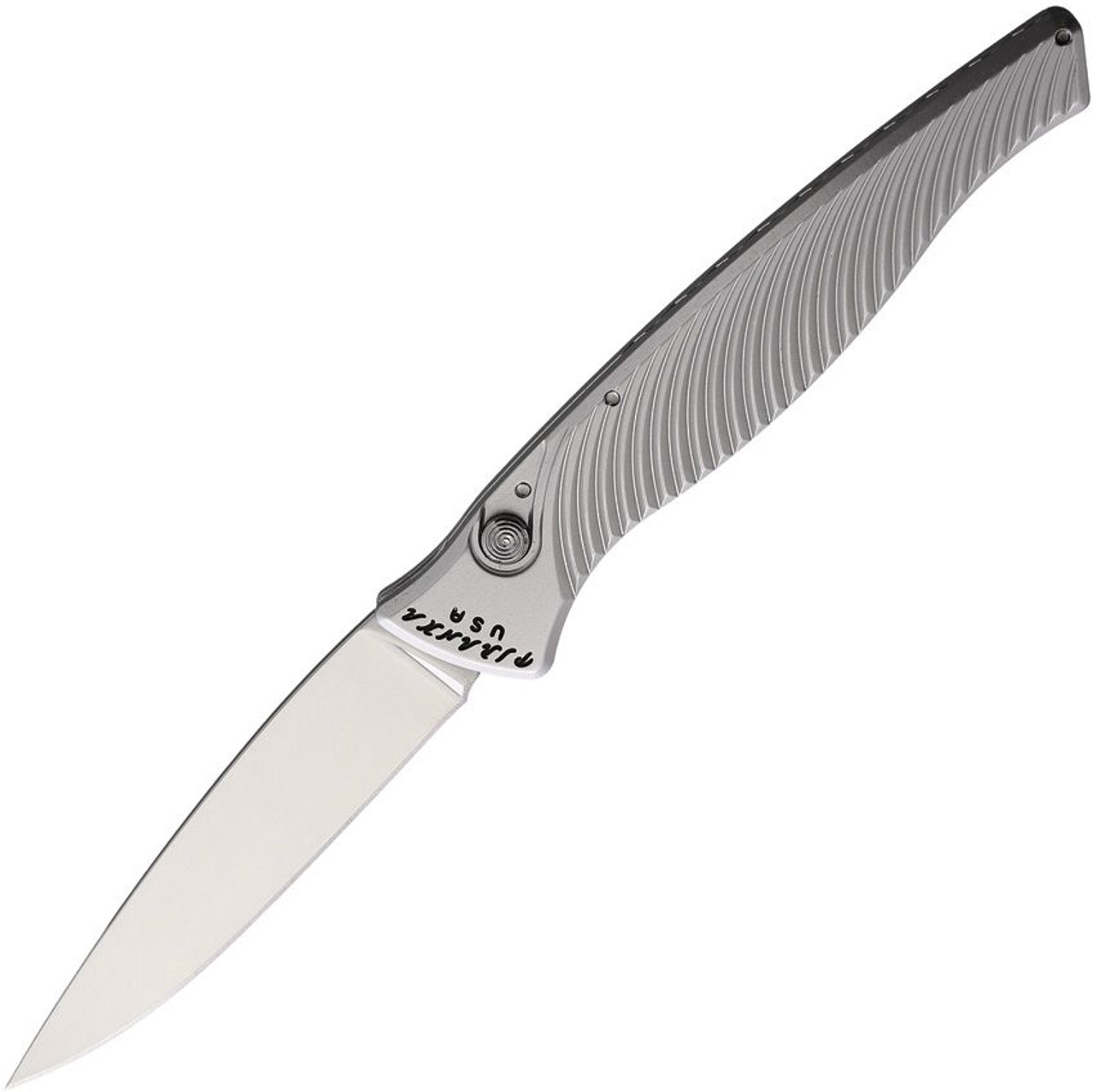 Piranha Knives DNA (PKCP16S) 3.25" Mirror CPM S30V Blade, Silver Aluminum Handle