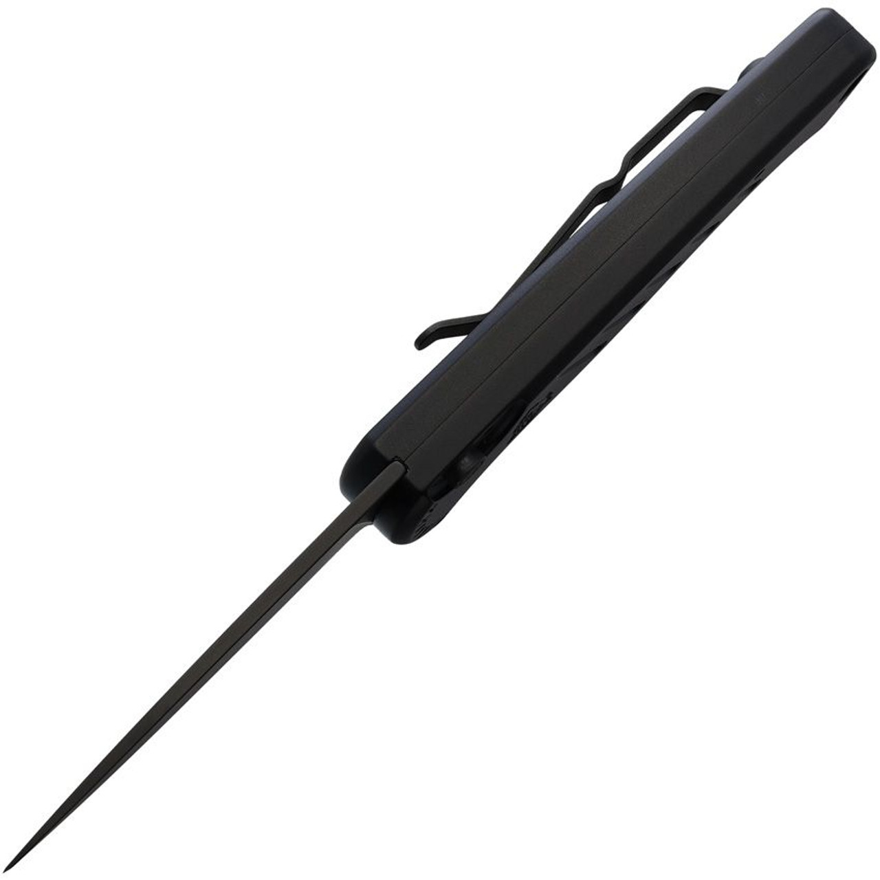 Piranha Fingerling (PKCP2BKT) 2.5" Black 154CM Drop Point Blade, Black Aluminum Handle