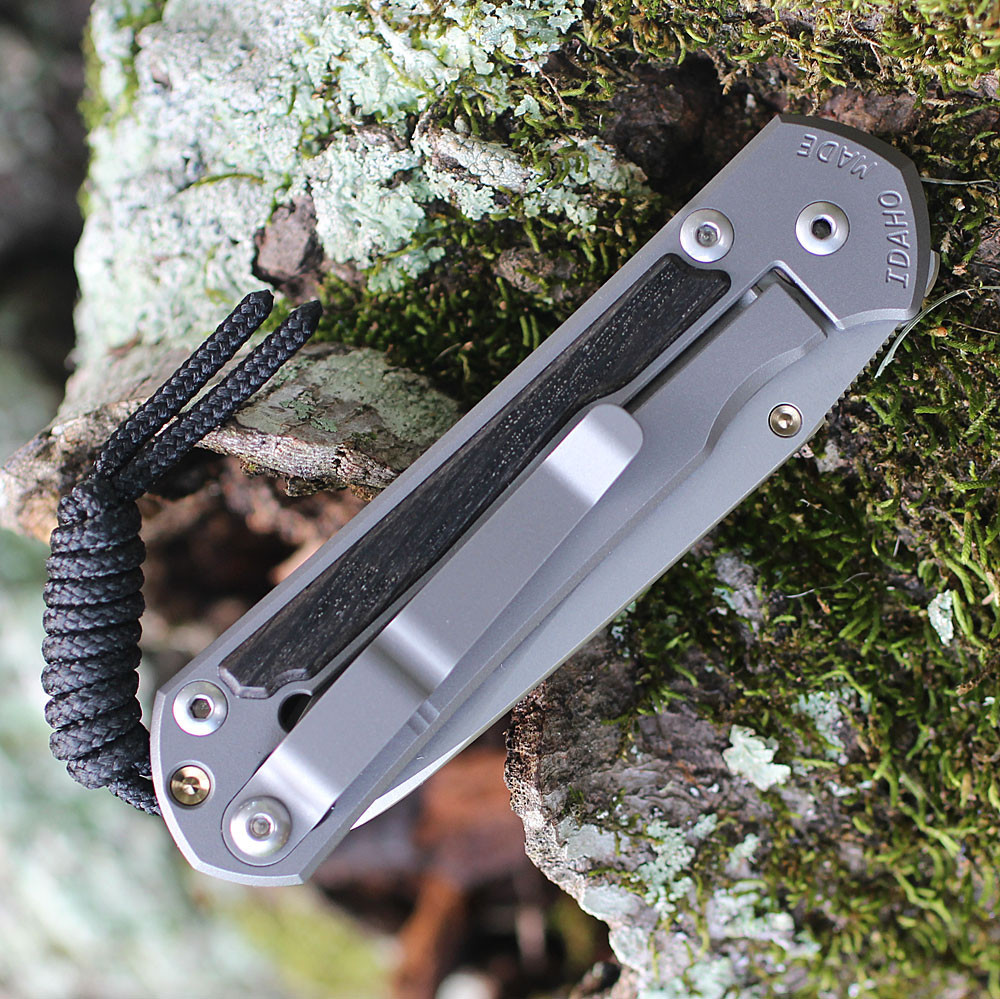 Chris Reeve Small Sebenza 31 Insingo Bog Oak Inlay | Glass Blasted