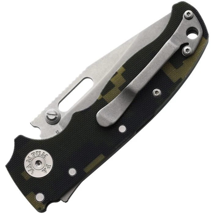 Demko AD20.5 Shark Lock Clip Point Digital Camo G10 Closed Right View