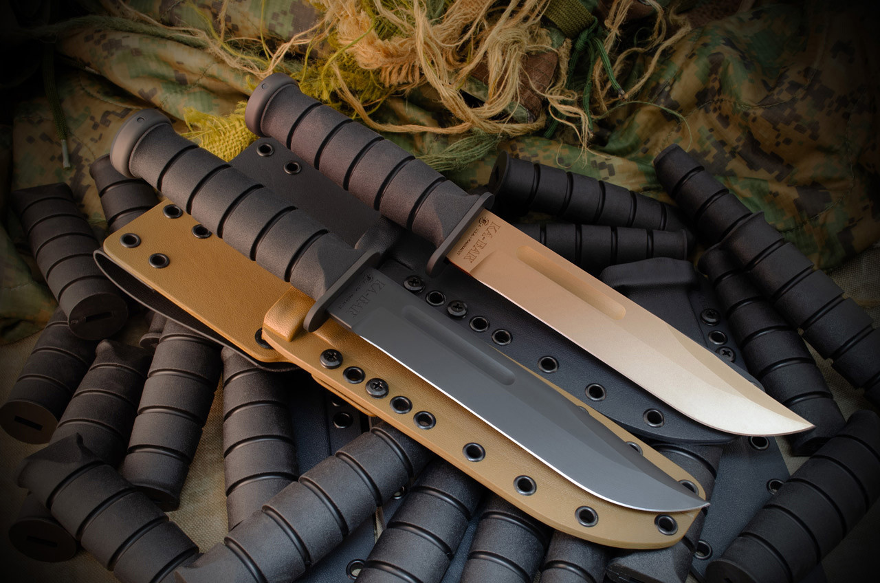 9 Tactical Knife FIXED BLADE KNIFE w/ Kydex Sheath Coyote Brown Survival  Knife