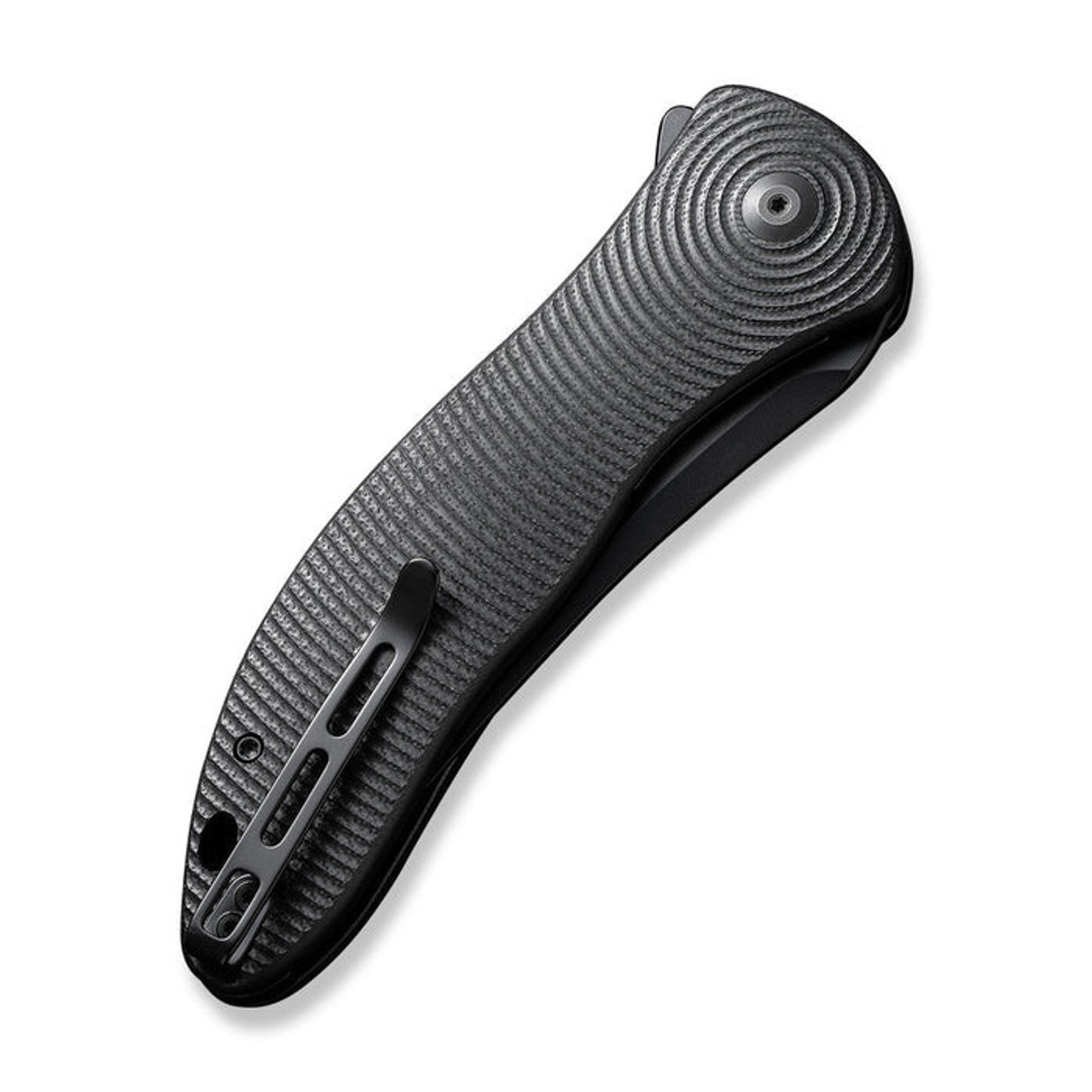 Civivi Synergy4 (C21018A-1) 3.94" Nitro-V Black Trailing Point Plain Blade, Black G-10 Handle