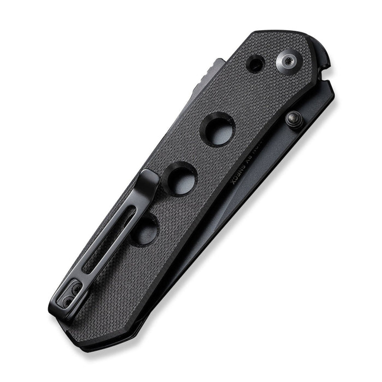 Civivi Vision FG Superlock (C22036-1) 3.54" Black Nitro-V Reverse Tanto Plain Blade, Black G-10 Handle